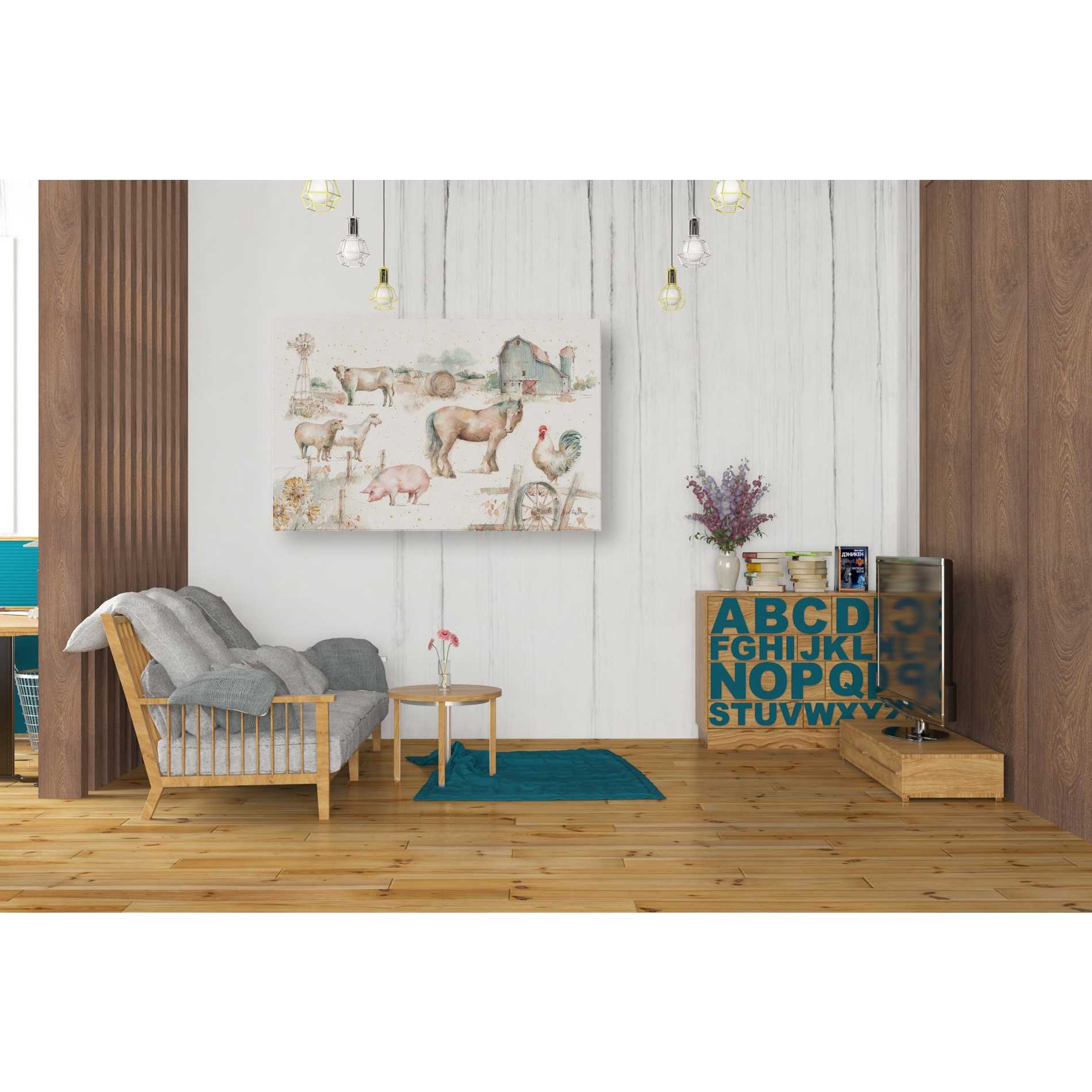 'Farm Friends XIII' by Lisa Audit, Canvas Wall Art,,26 x 40
