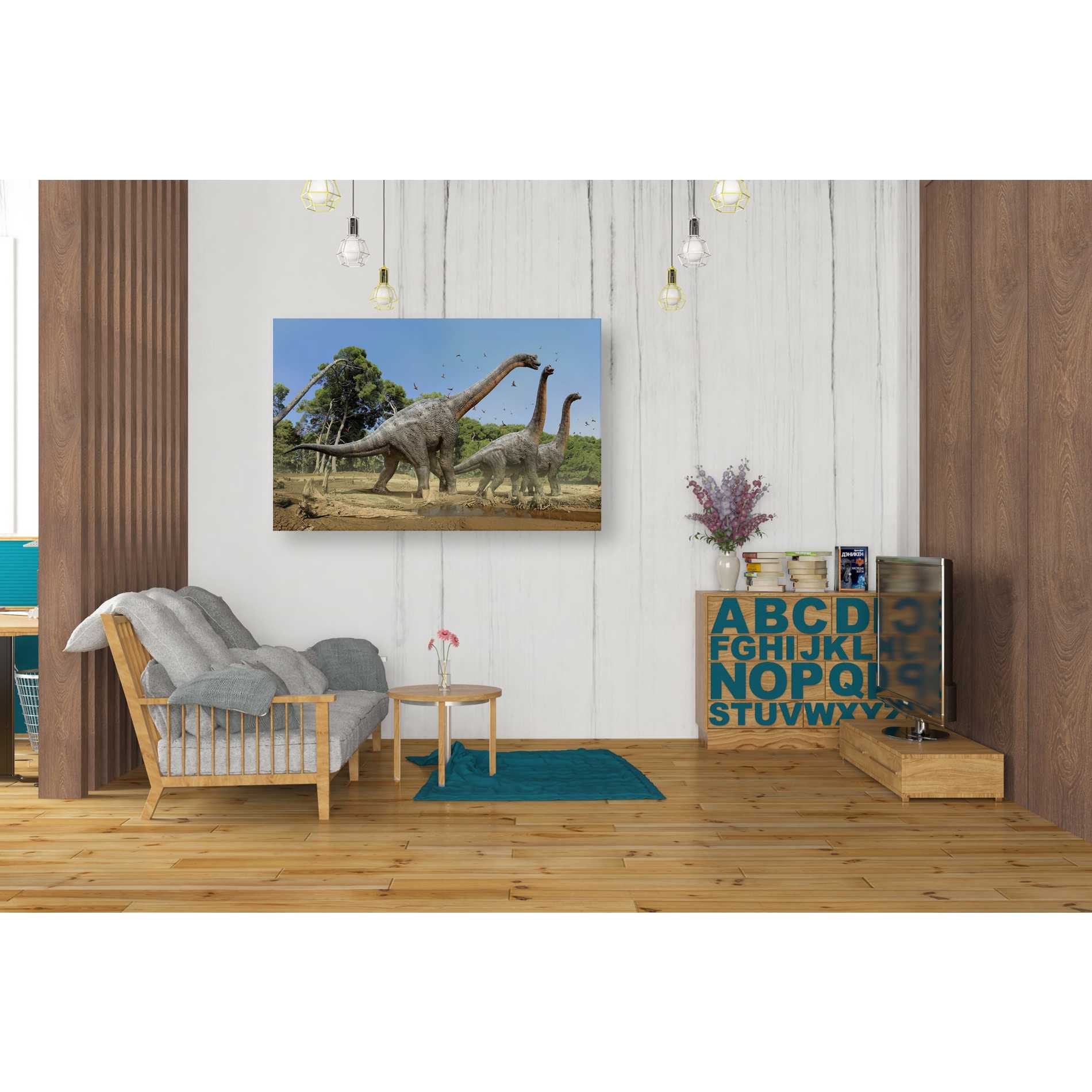 'Brachiosaurus' Canvas Wall Art,26 x 40