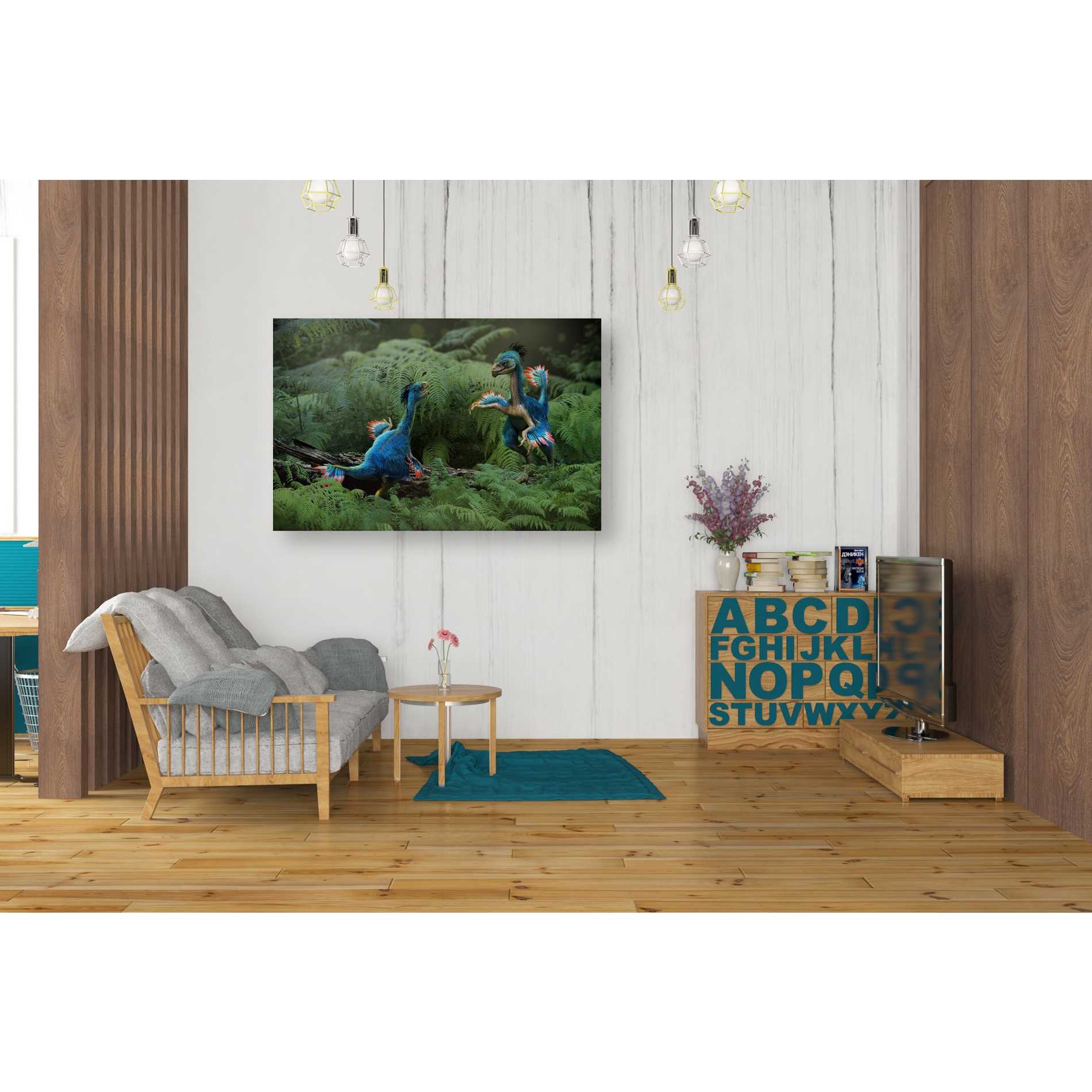 'Caudipteryx' Canvas Wall Art,26 x 40
