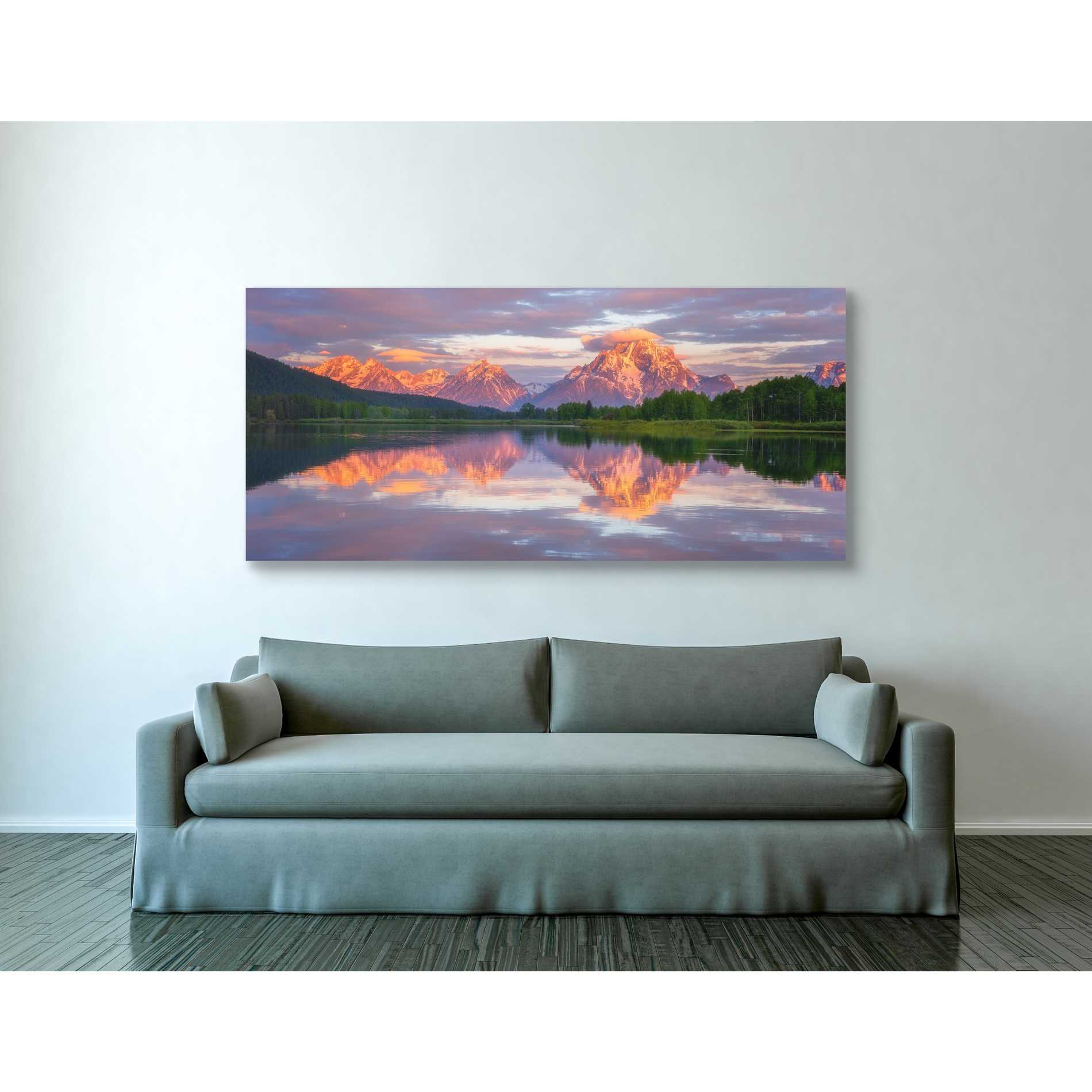 'Oxbow Magic' by Darren White, Canvas Wall Art,30 x 60
