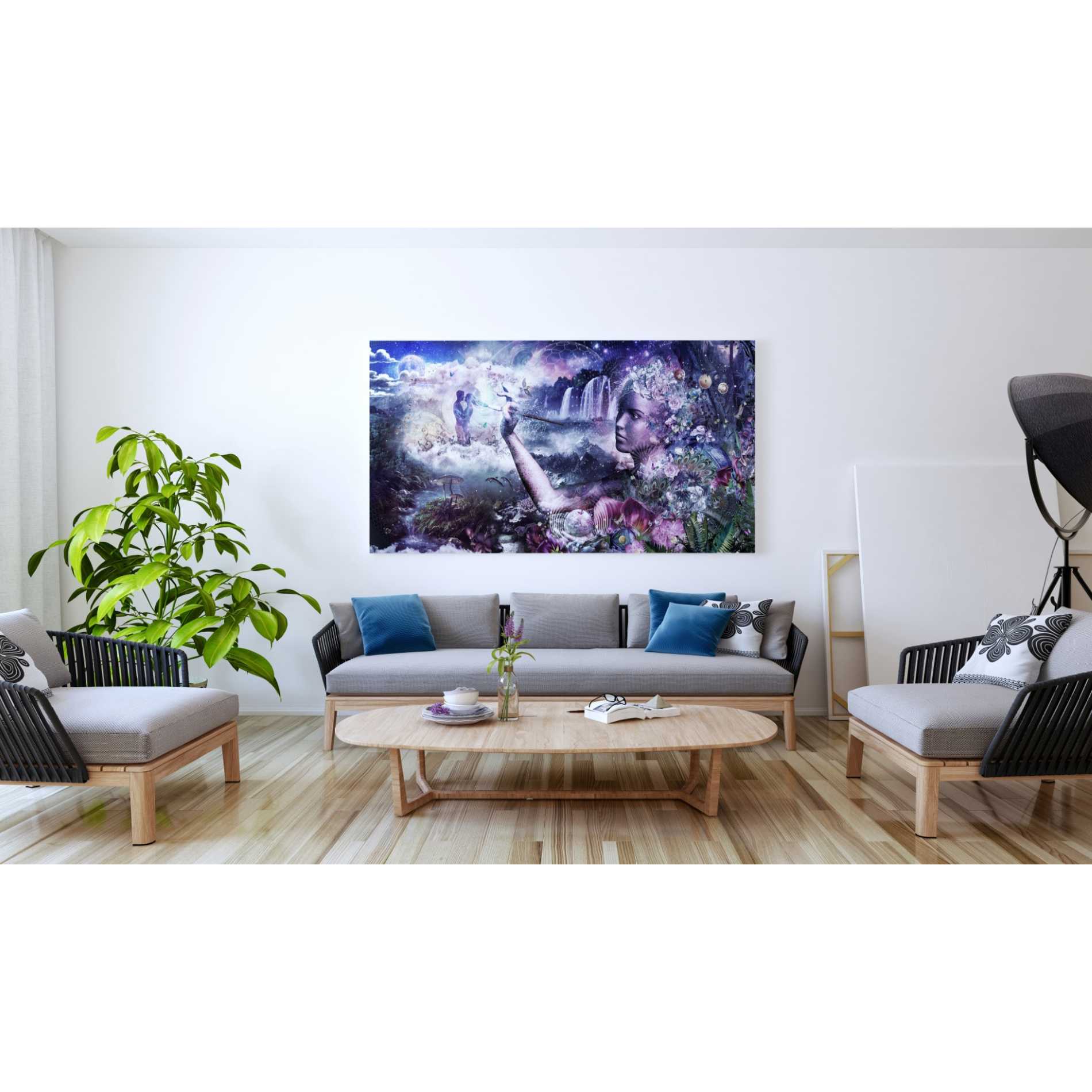 'The Painter' by Cameron Gray, Canvas Wall Art,30 x 60