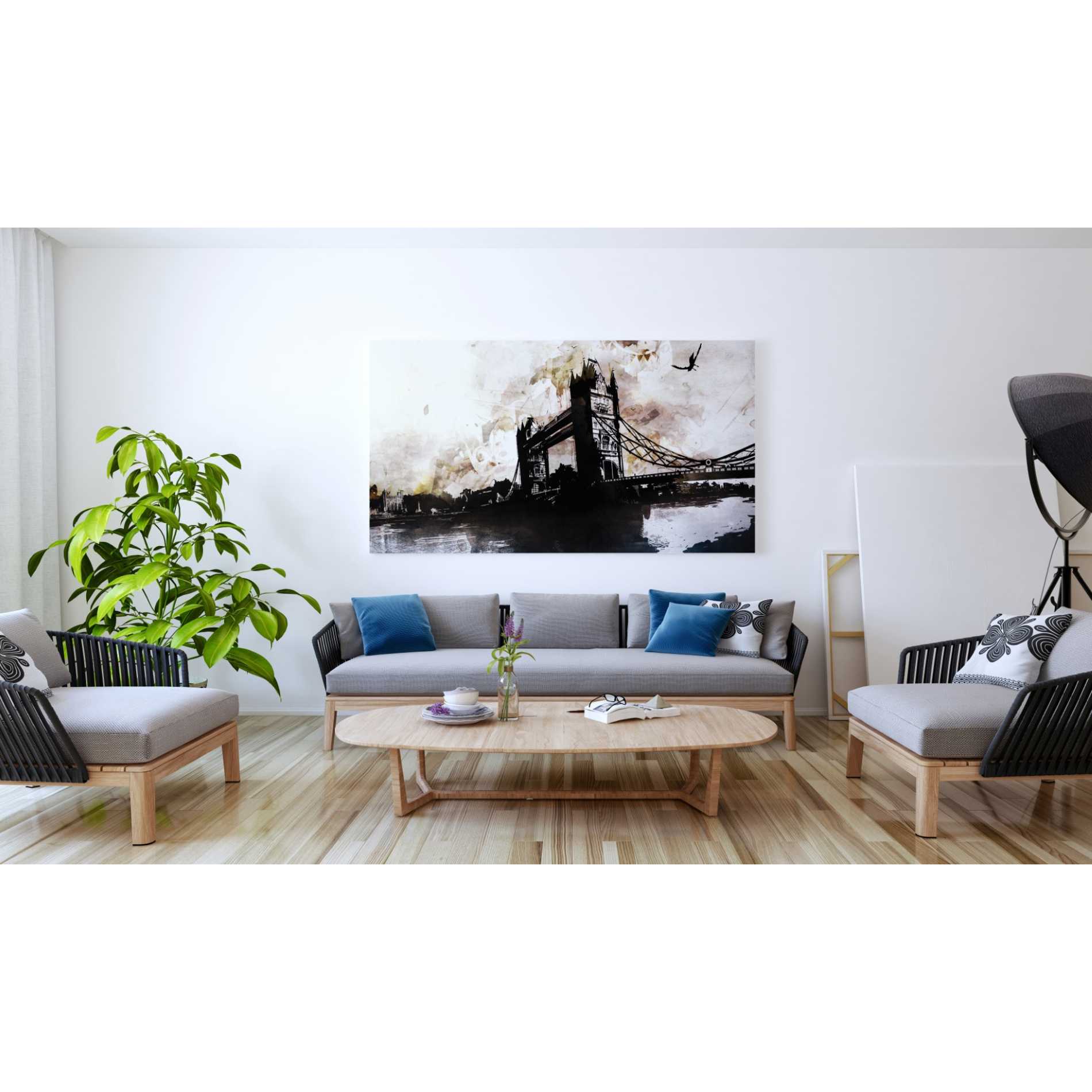 'Tower Bridge 2' by Jonathan Lam, Giclee Canvas Wall Art