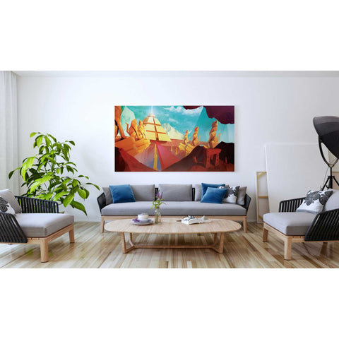Image of 'Low Poly Pyramid' by Jonathan Lam, Giclee Canvas Wall Art