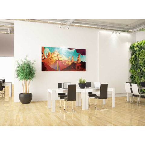 Image of 'Low Poly Pyramid' by Jonathan Lam, Giclee Canvas Wall Art