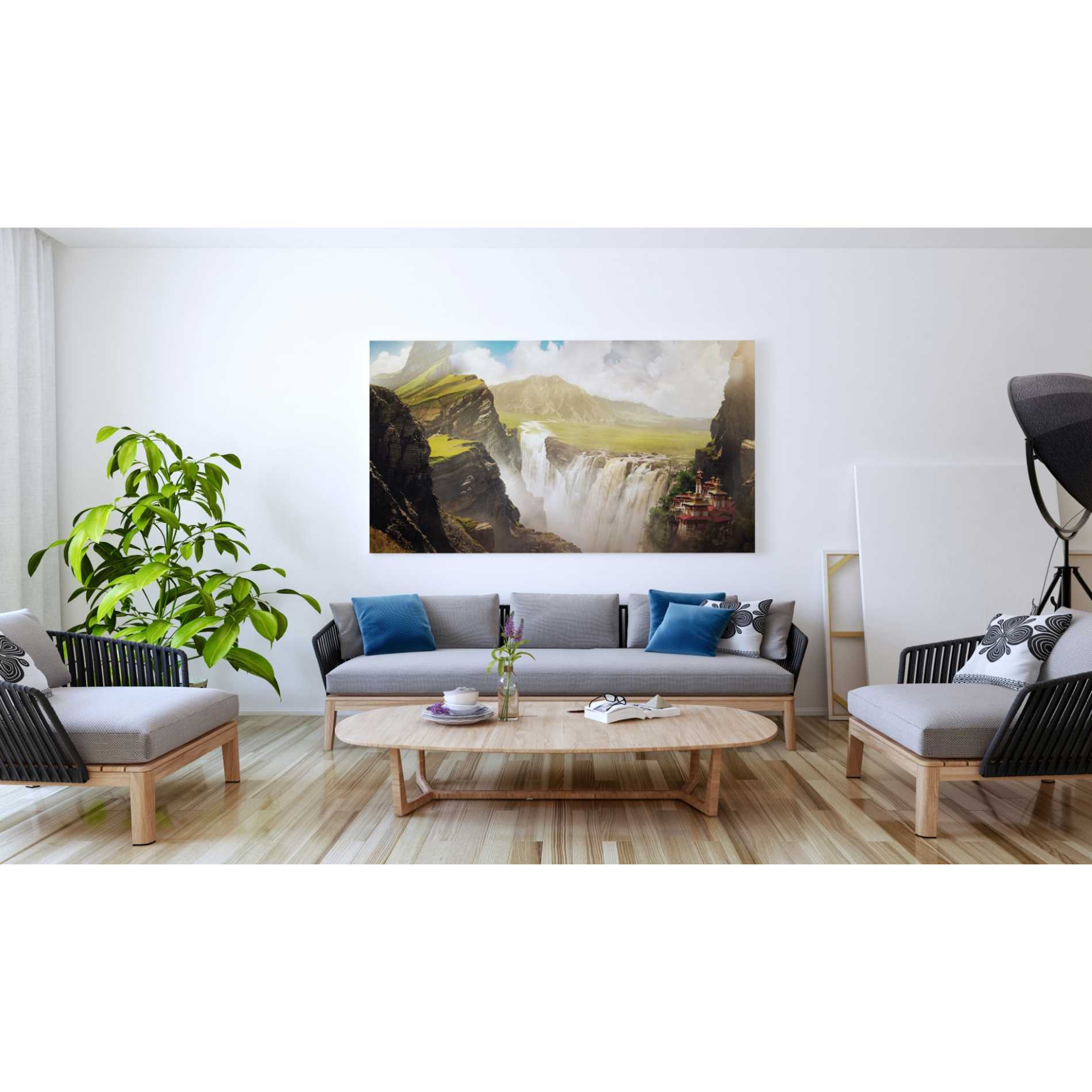 'Epic Valley' by Jonathan Lam, Giclee Canvas Wall Art