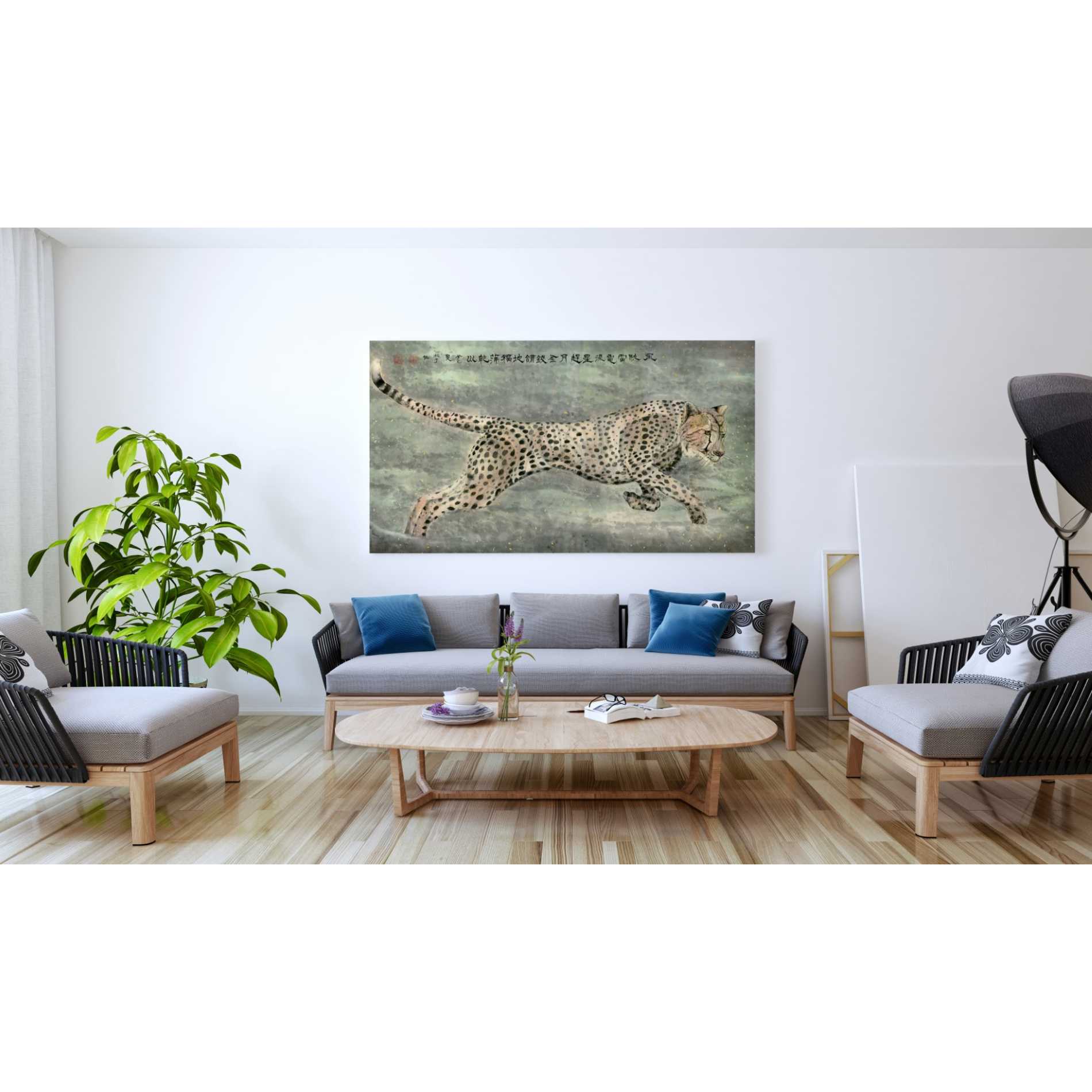 'Runs With Awesome Speed' by River Han, Canvas Wall Art,30 x 60