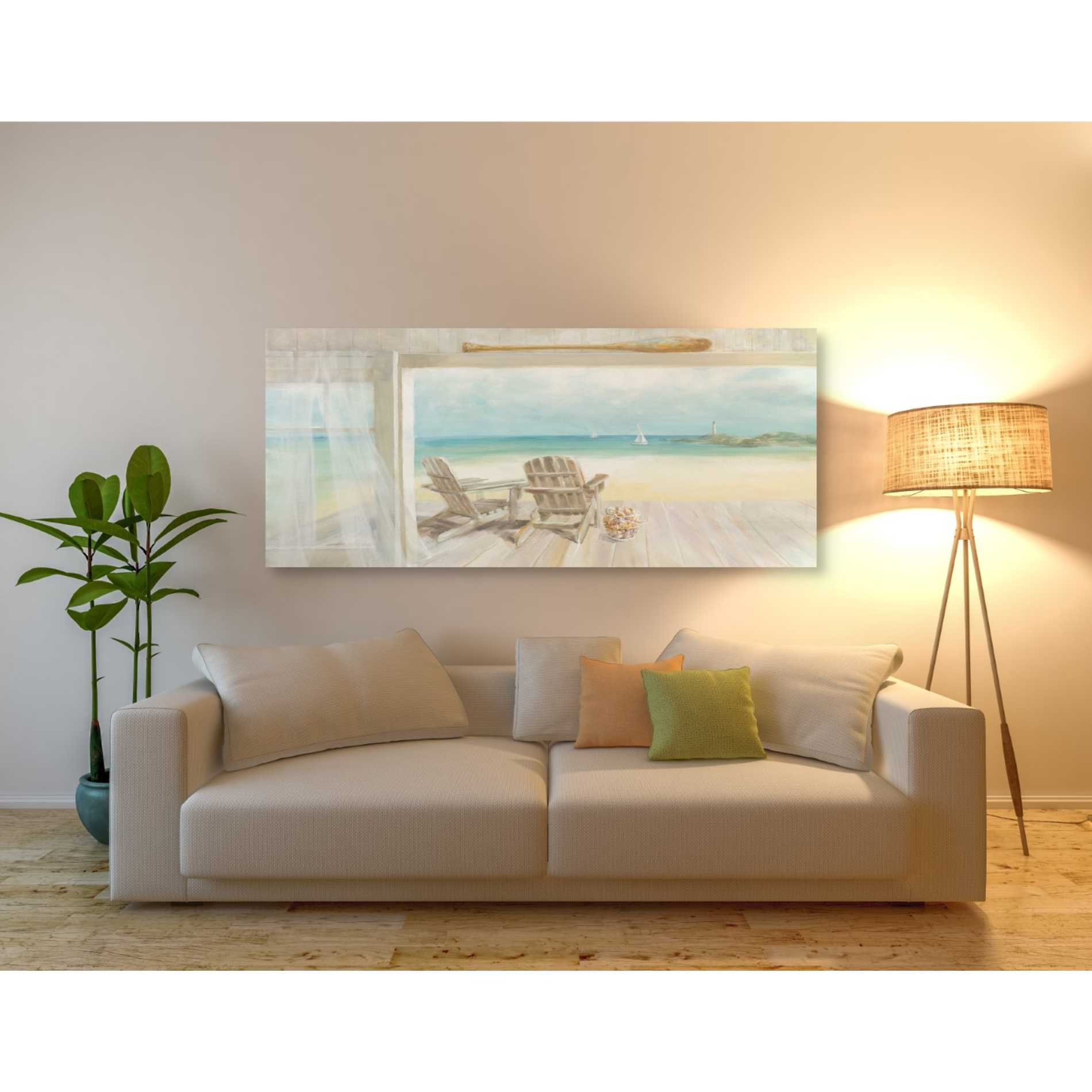 'Seaside Morning 2' by Danhui Nai, Canvas Wall Art,30 x 60