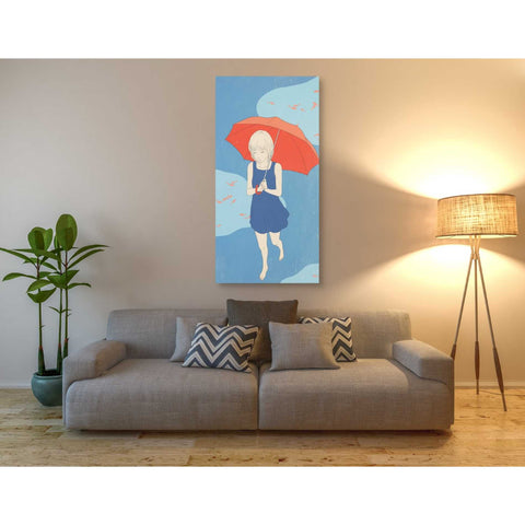 Image of 'Afternoon Fish' by Sai Tamiya, Canvas Wall Art,30 x 60