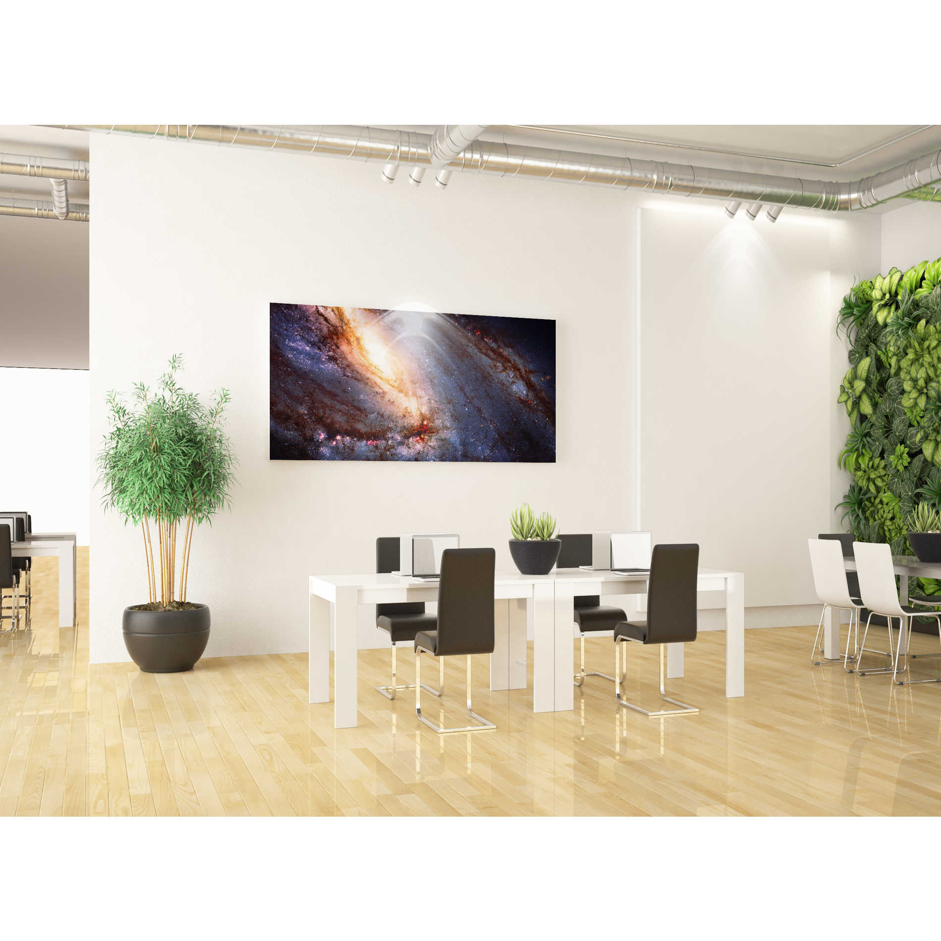 'Messier 66' Hubble Space Telescope Canvas Wall Art,30 x 60