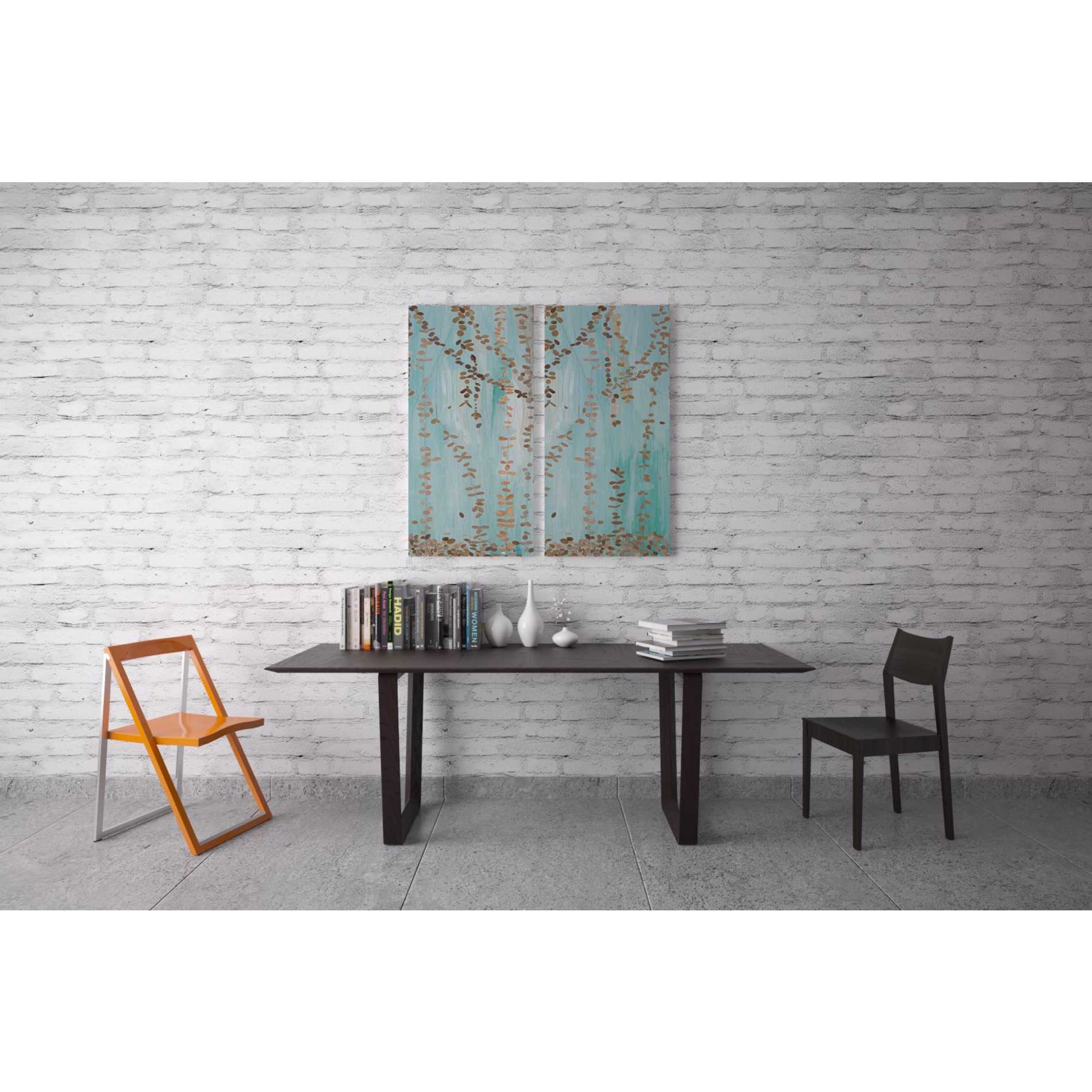 'Trailing Vines II Blue' by Candra Boggs, Canvas Wall Art,30 x 60