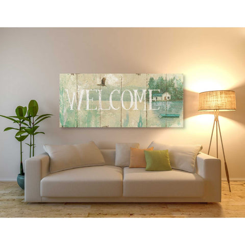 Image of 'Waterside Lodge III' by Daphne Brissonet, Canvas Wall Art,30 x 60