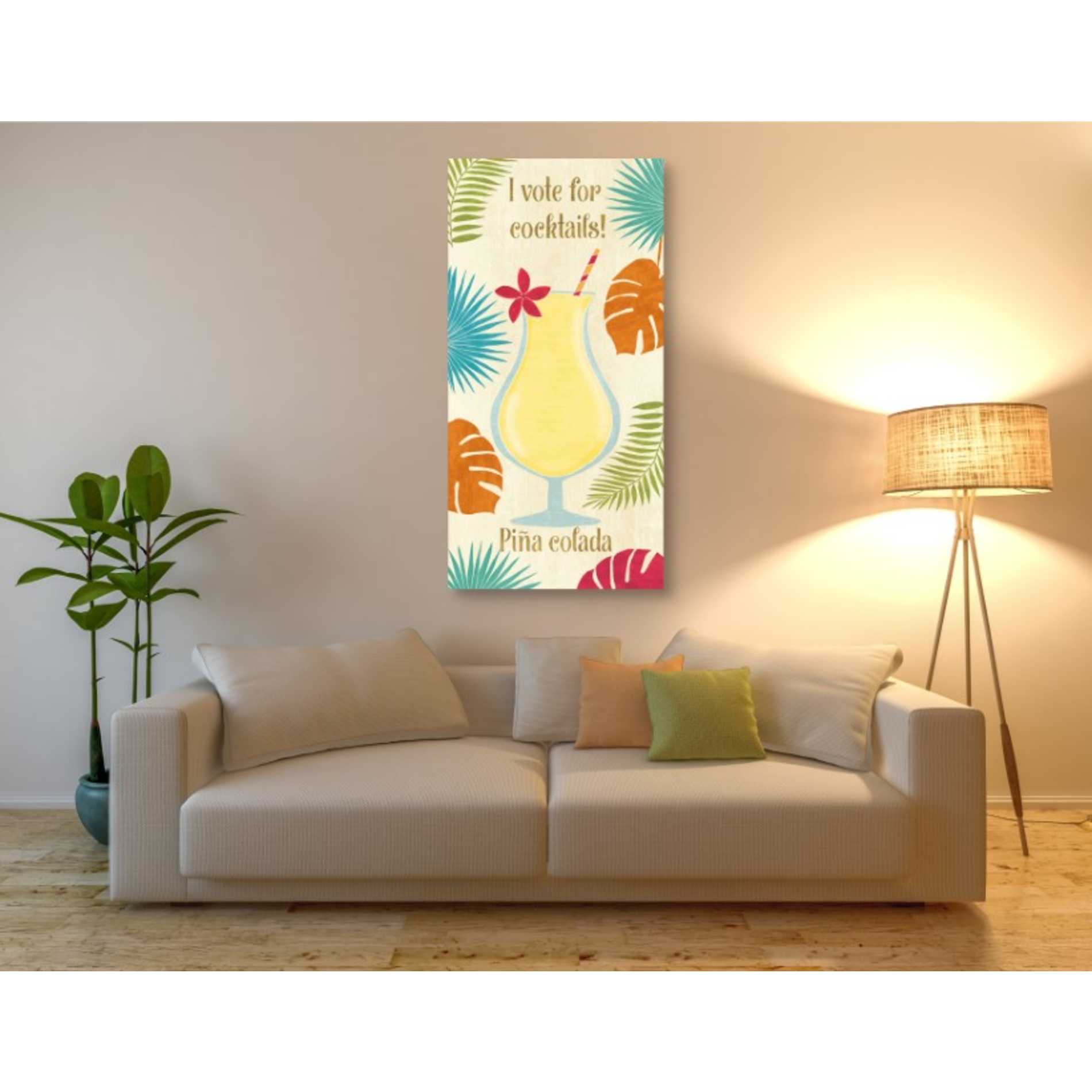 'Exotic Breeze XV' by Veronique Charron, Canvas Wall Art,30 x 60