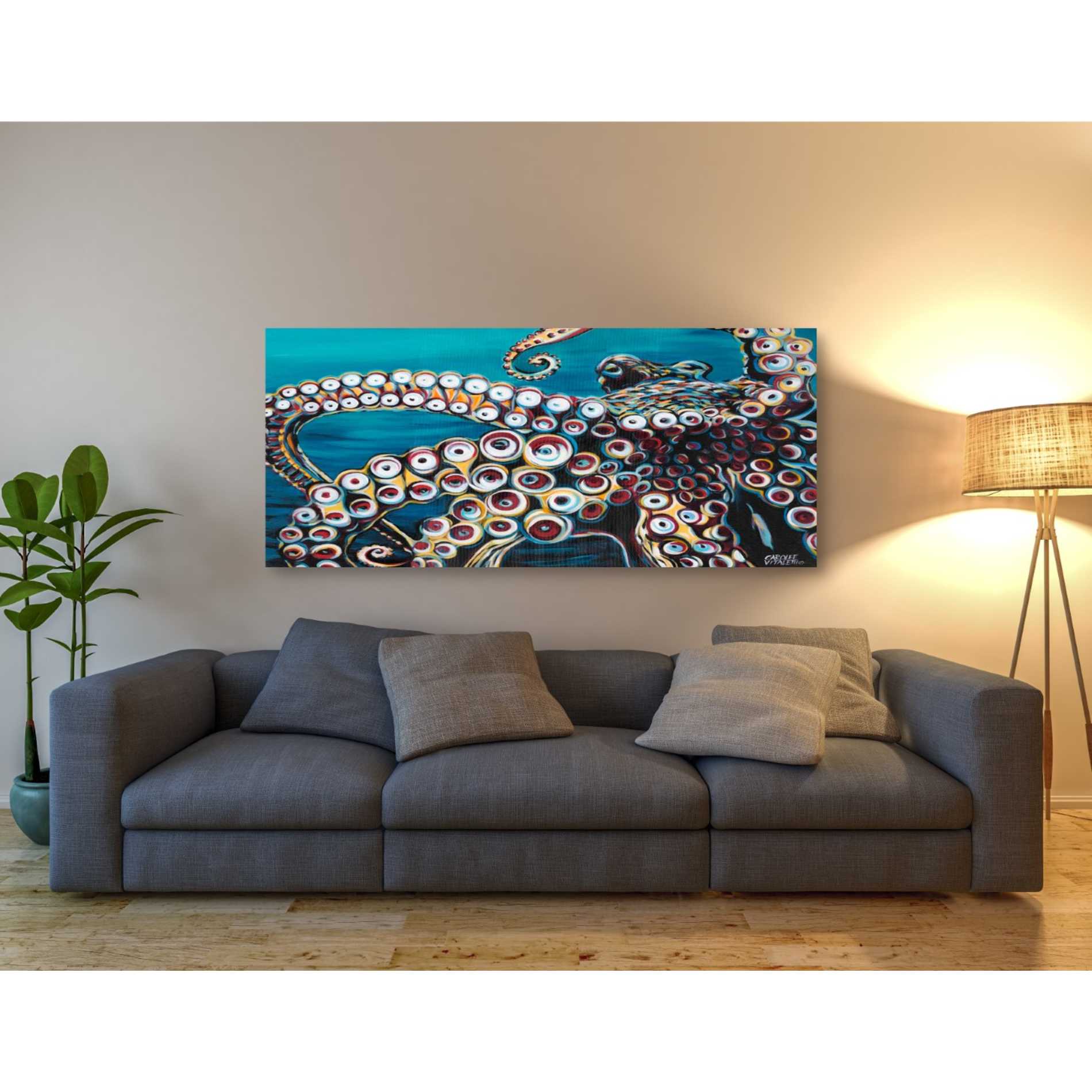 'Wild Octopus I' by Carolee Vitaletti Giclee Canvas Wall Art