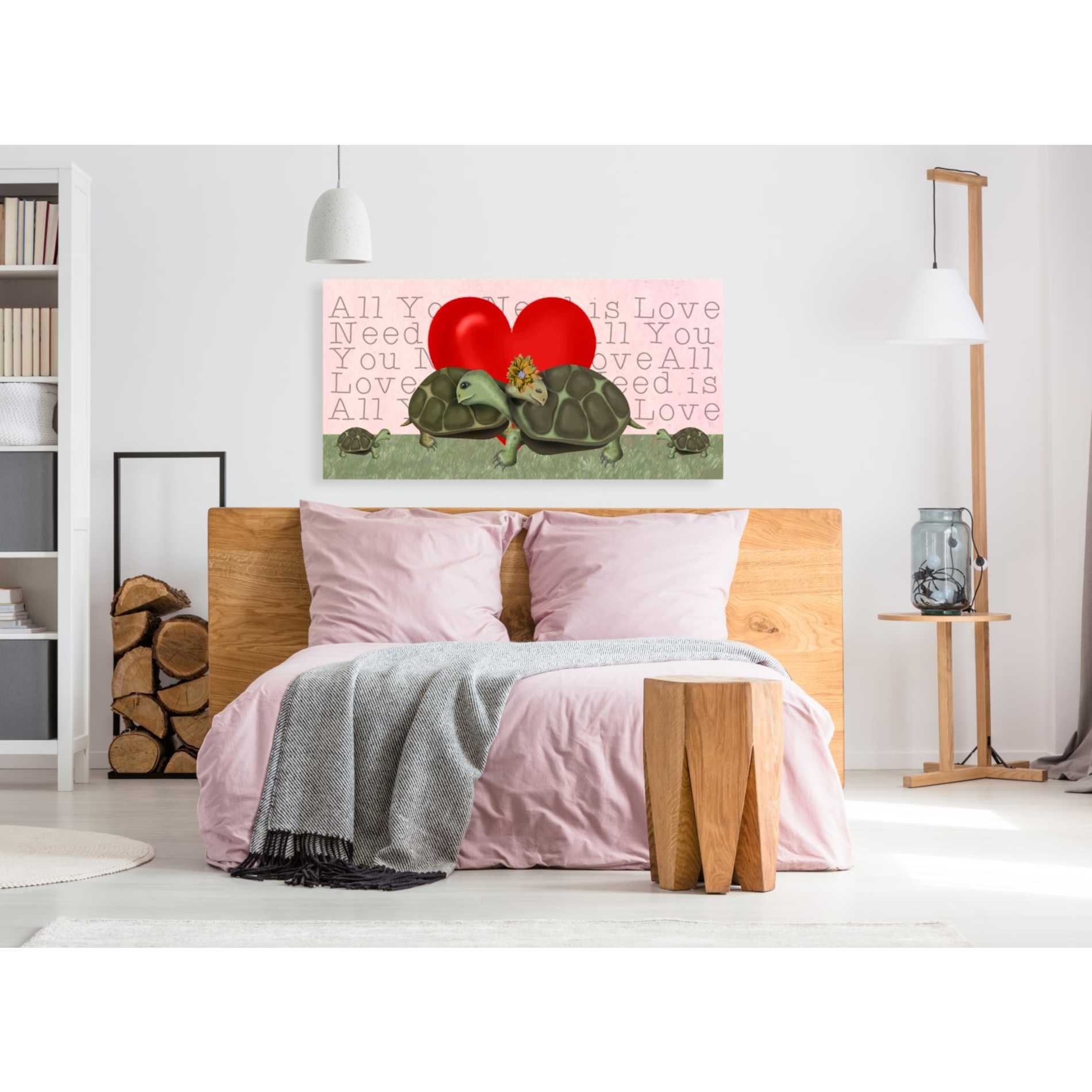 'Love is in the Air Collection H' by Fab Funky Giclee Canvas Wall Art