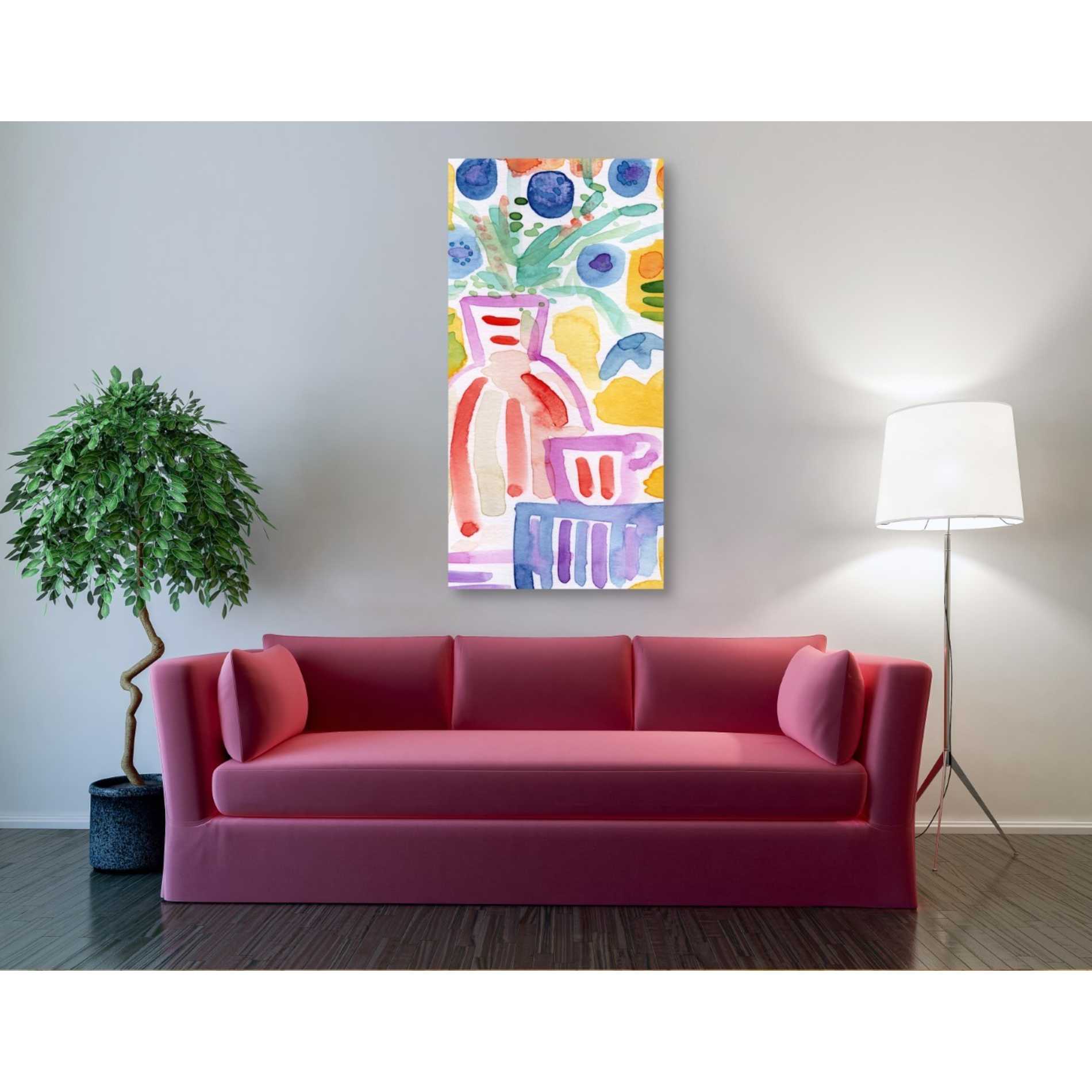 'Corked And Ready' by Linda Woods, Canvas Wall Art,30 x 60