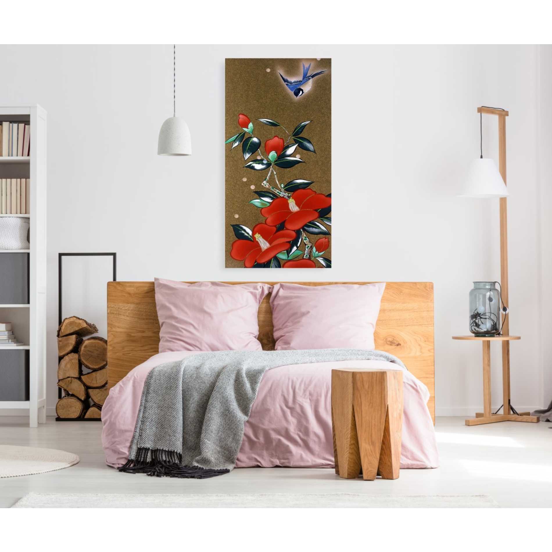 'Camellia R' by Zigen Tanabe, Giclee Canvas Wall Art