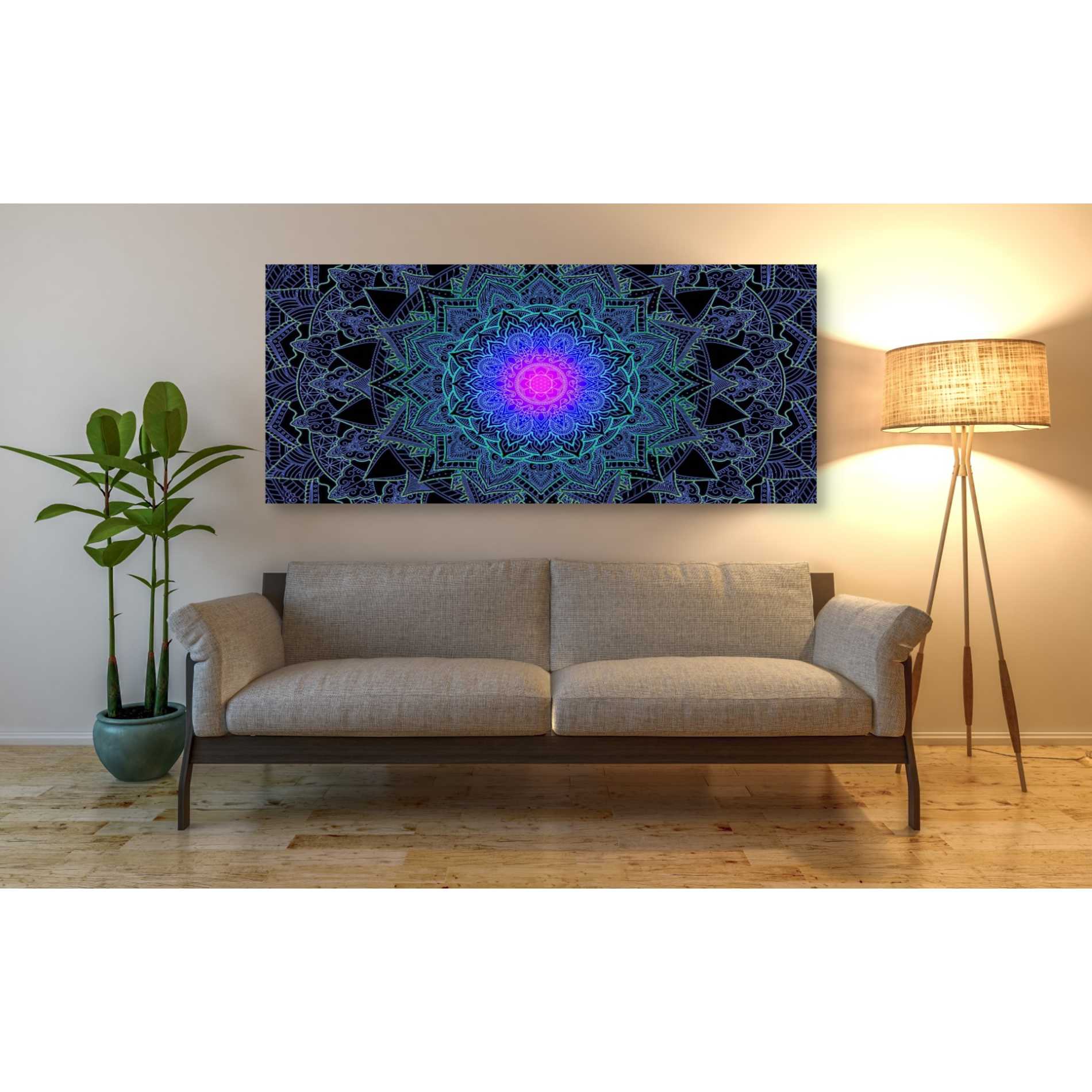 'Mandala Love' by Cameron Gray, Canvas Wall Art,60 x 30