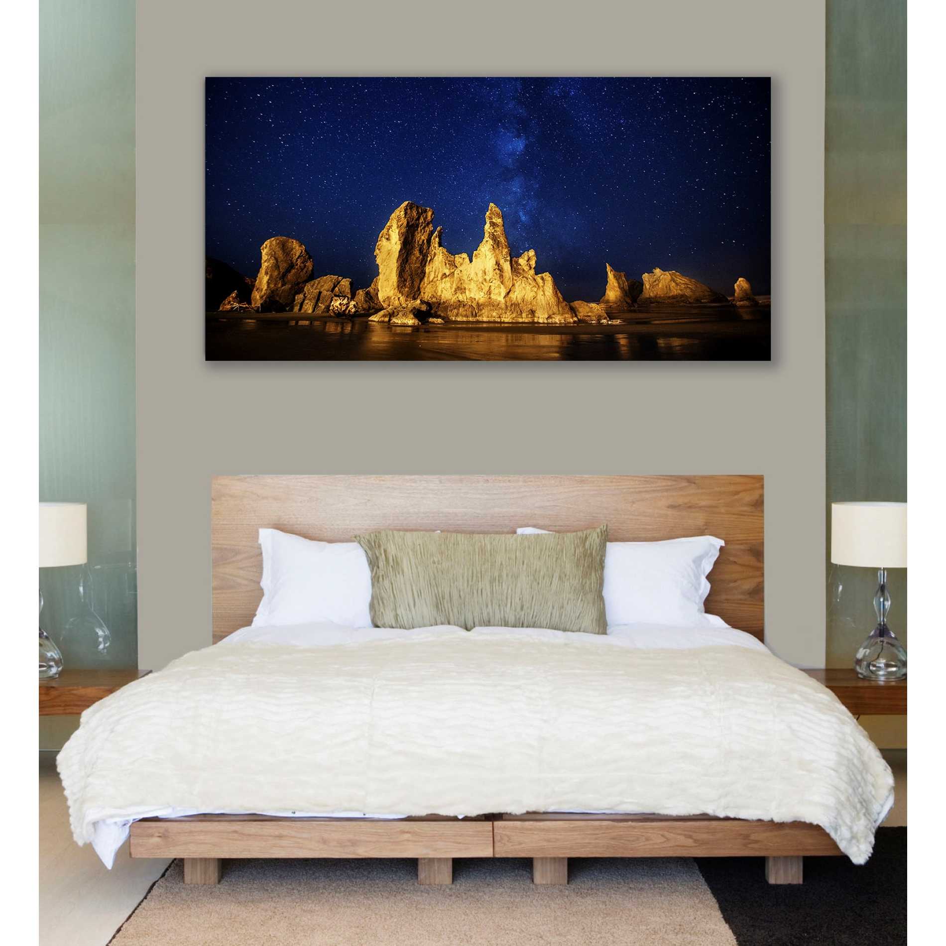 'Oregon Nights' by Darren White, Canvas Wall Art,30 x 60