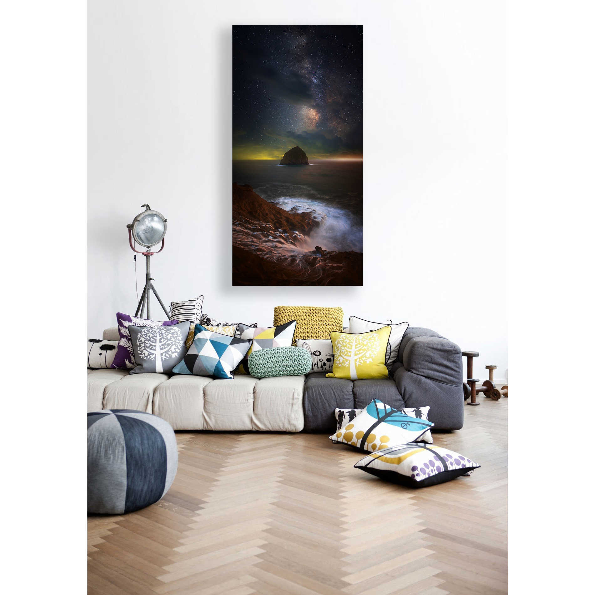 'Kiwanda Skies' by Darren White, Canvas Wall Art,30 x 60