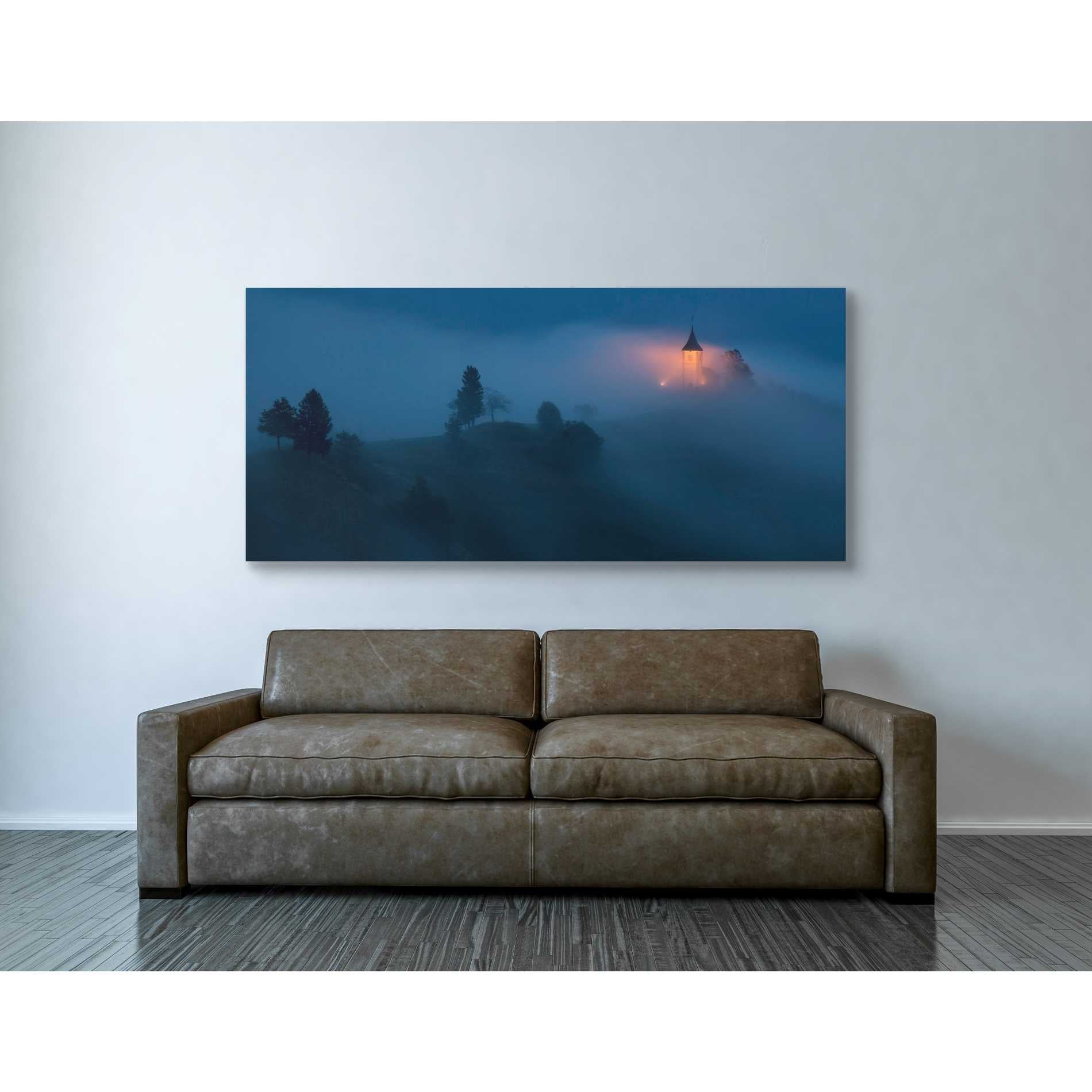 'Fog Rolls In' by Larry Malvin, Canvas Wall Art,30 x 60