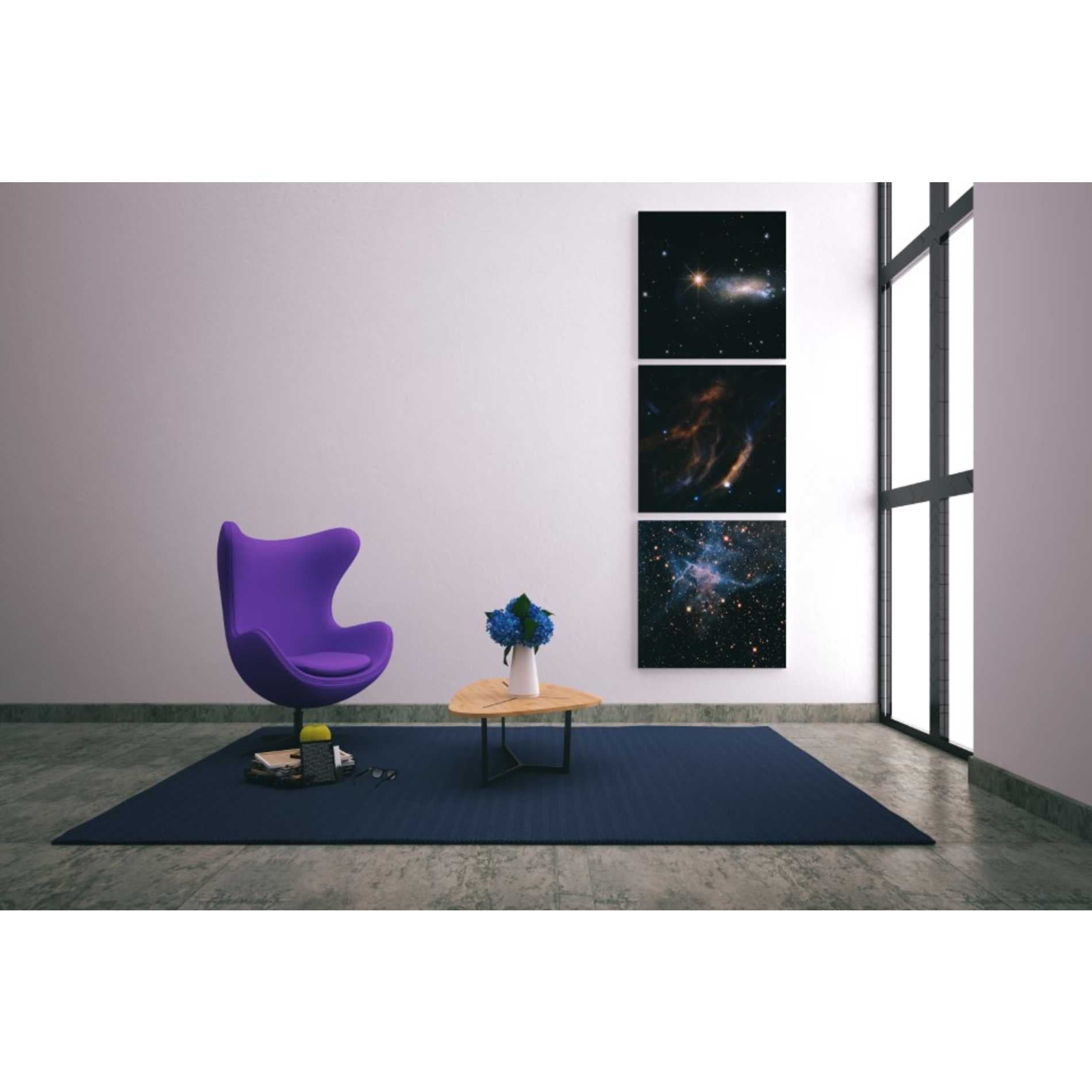 'Mystic Mountain Infrared' Hubble Space Telescope Canvas Wall Art,37 x 37