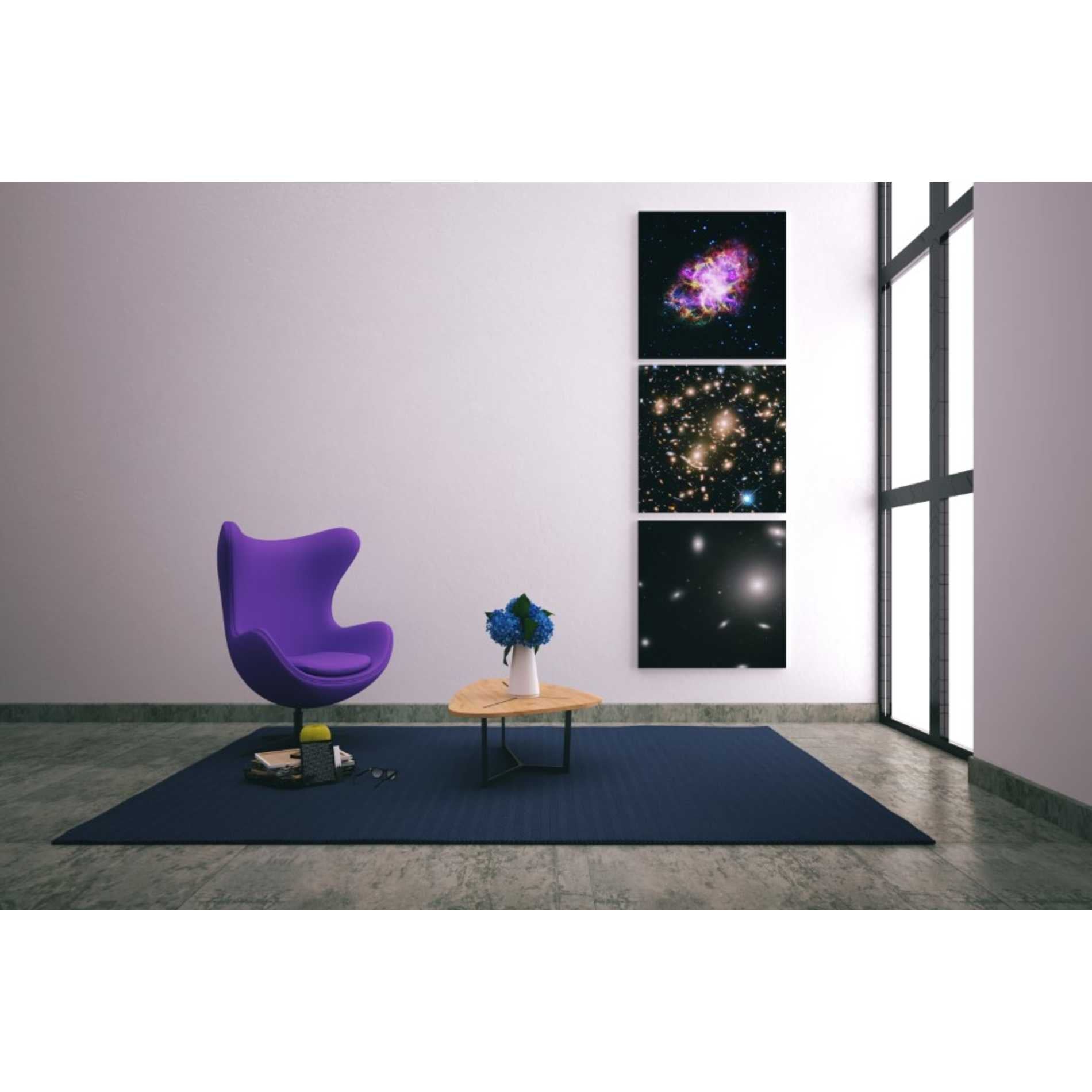 'NGC 4874' Hubble Space Telescope Canvas Wall Art,37 x 37