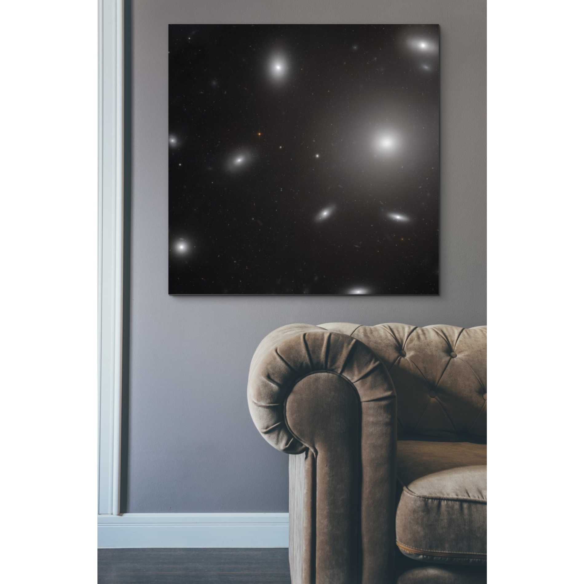 'NGC 4874' Hubble Space Telescope Canvas Wall Art,37 x 37