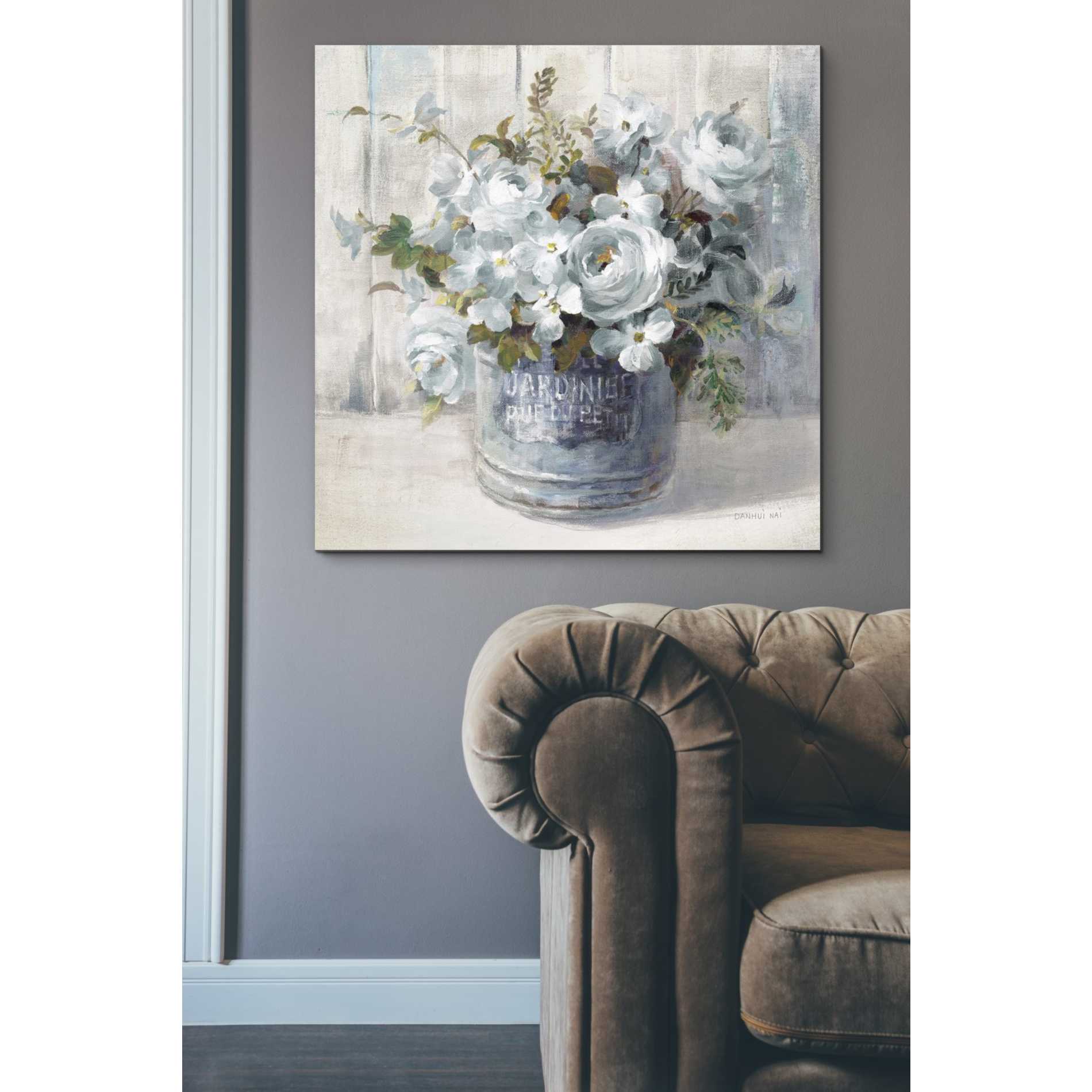 'Garden Blooms I Blue Crop' by Danhui Nai, Canvas Wall Art,37 x 37
