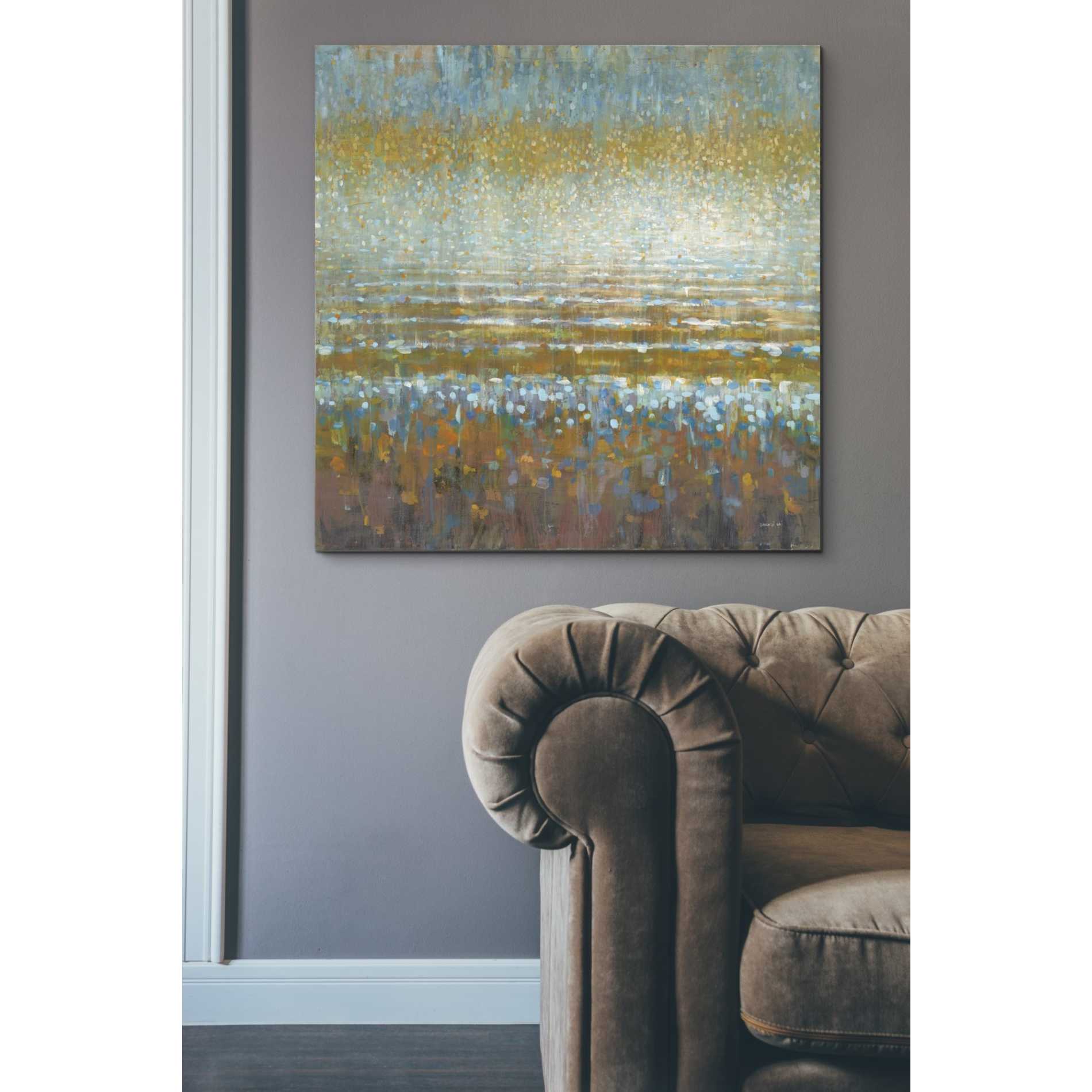 'Rains Over the Lake Light' by Danhui Nai, Canvas Wall Art,37 x 37