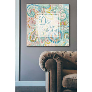 'Spring Dream Paisley II Pink Sentiment' by Danhui Nai, Canvas Wall Art,37 x 37