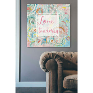 'Spring Dream Paisley III Pink Sentiment' by Danhui Nai, Canvas Wall Art,37 x 37