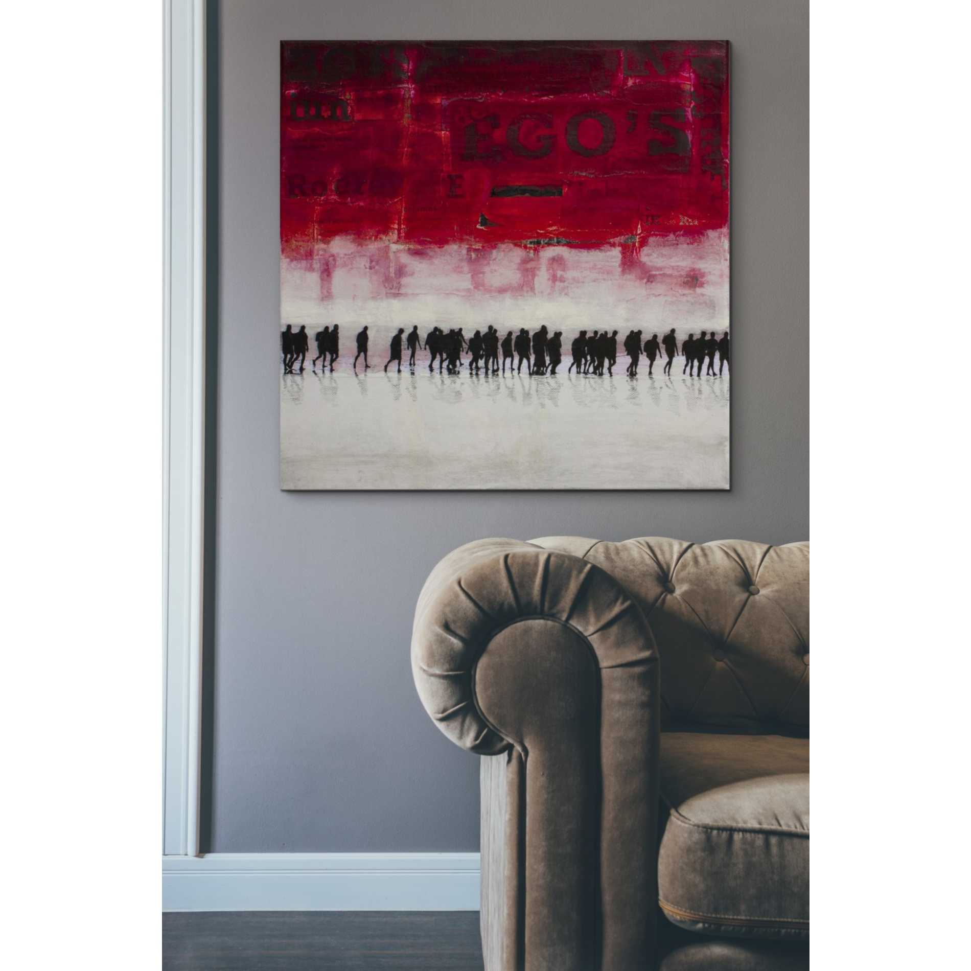 'EGO'S' by DB Waterman, Canvas Wall Art,37 x 37