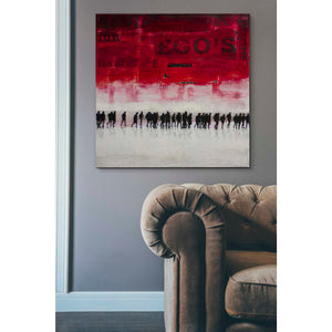 'EGO'S' by DB Waterman, Canvas Wall Art,37 x 37
