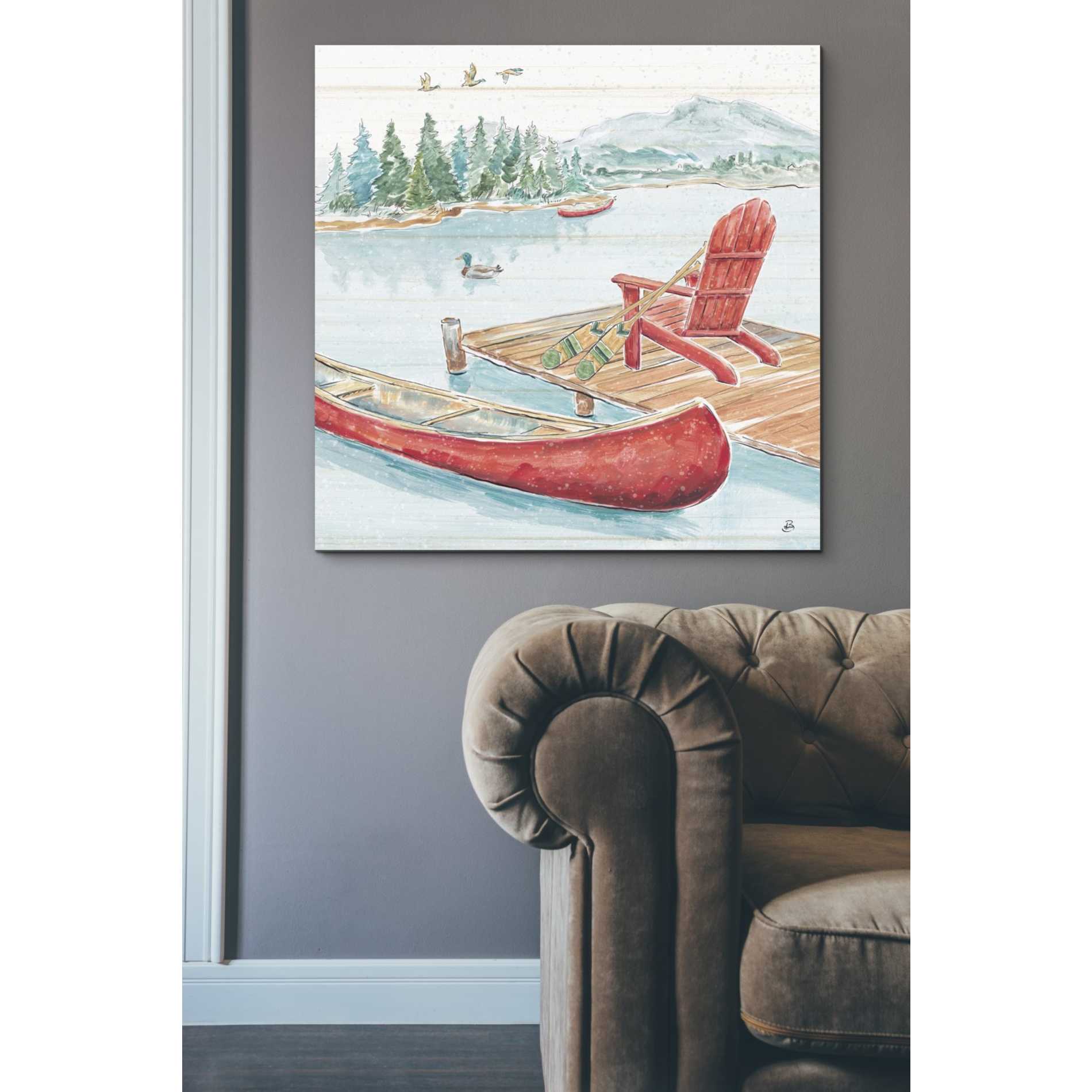 'Lake Moments IV' by Daphne Brissonet, Canvas Wall Art,37 x 37
