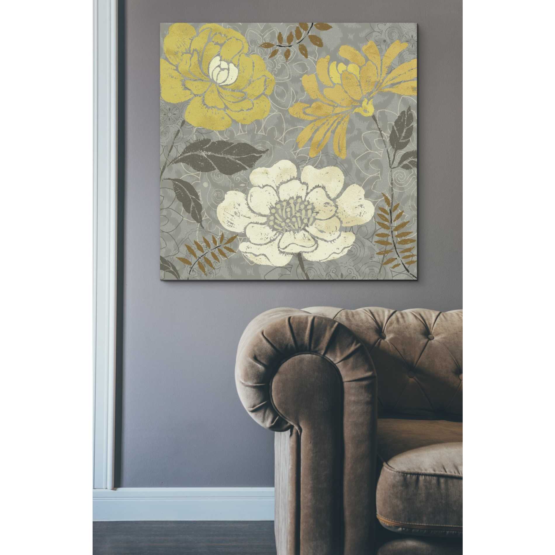 'Morning Tones Gold II' by Daphne Brissonet, Canvas Wall Art,37 x 37