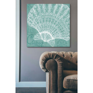 'Aqua Treasure III' by Daphne Brissonet, Canvas Wall Art,37 x 37