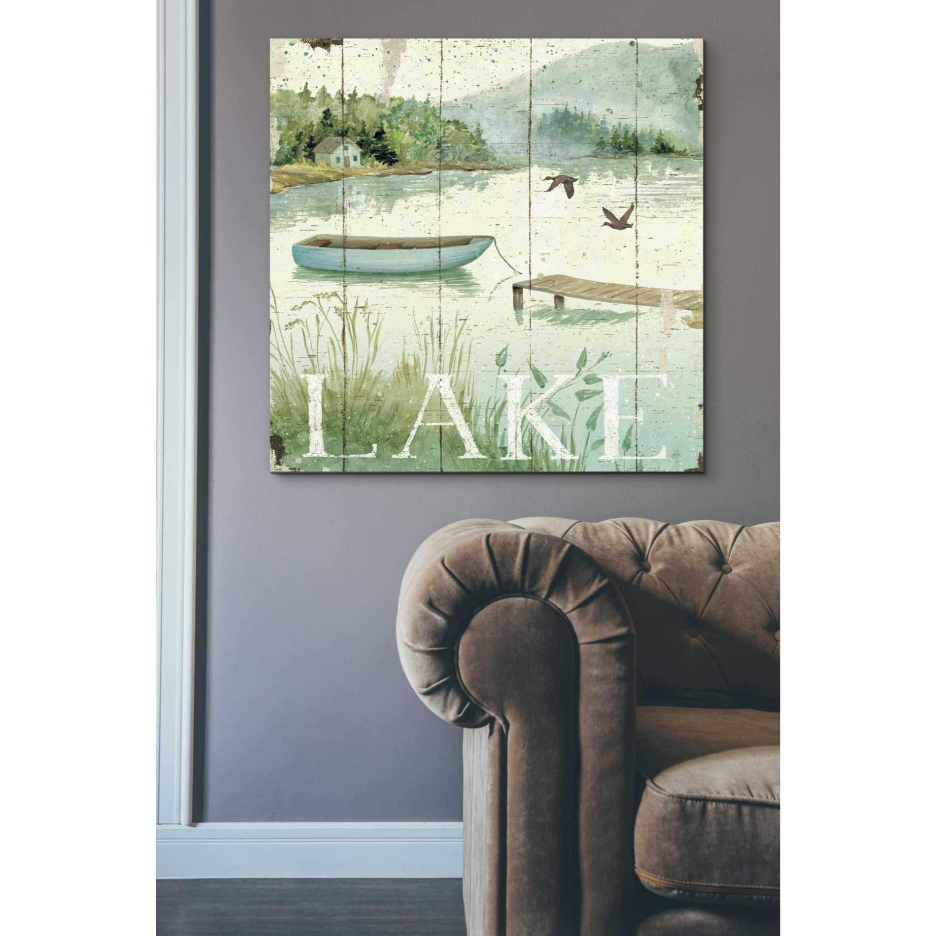 'Lakeside II' by Daphne Brissonet, Canvas Wall Art,37 x 37