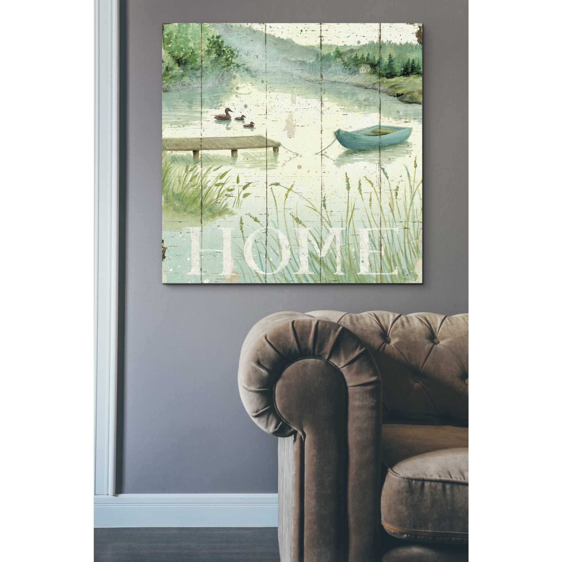 'Lakeside I' by Daphne Brissonet, Canvas Wall Art,37 x 37