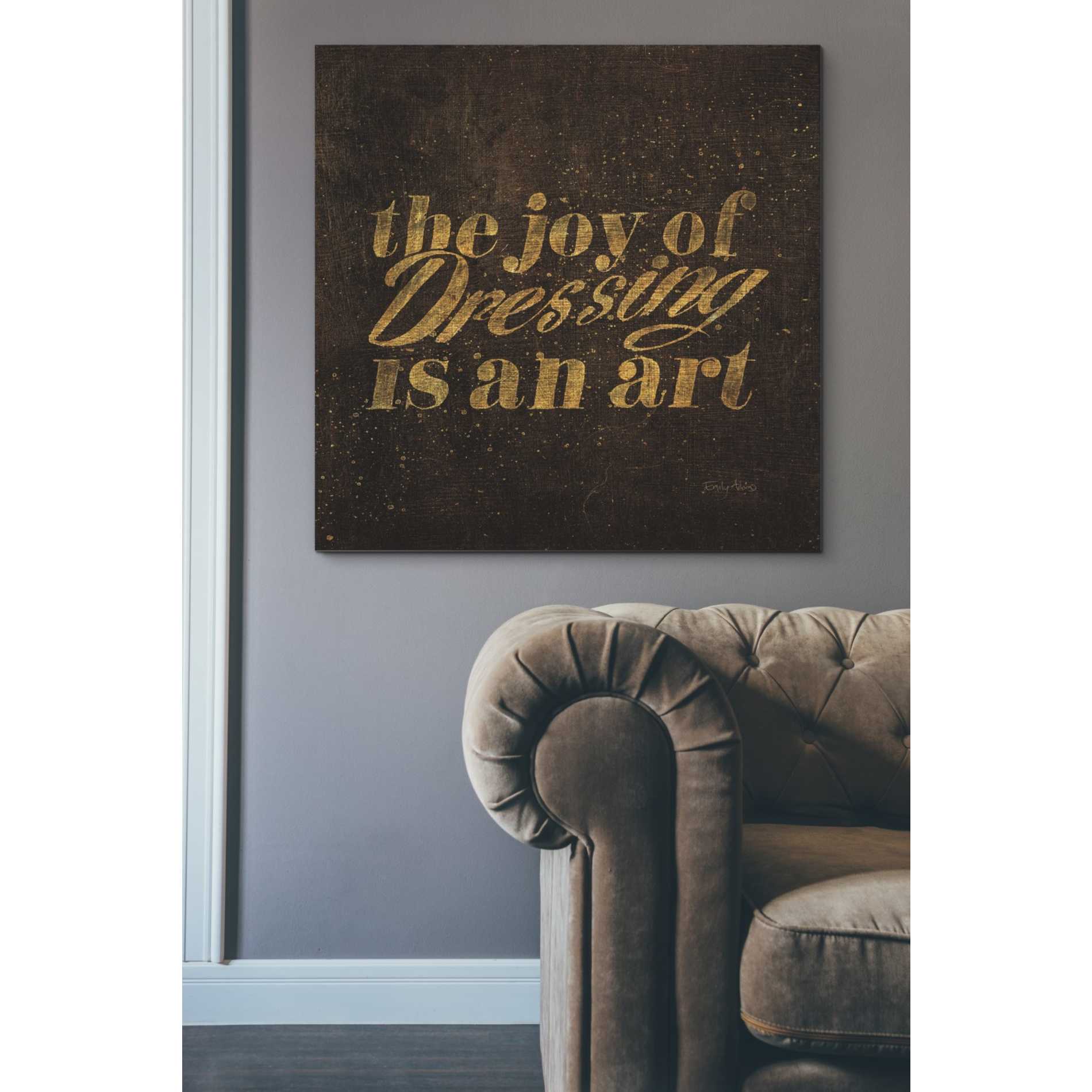 'Shoe Fetish Quotes V' by Emily Adams, Canvas Wall Art,37 x 37