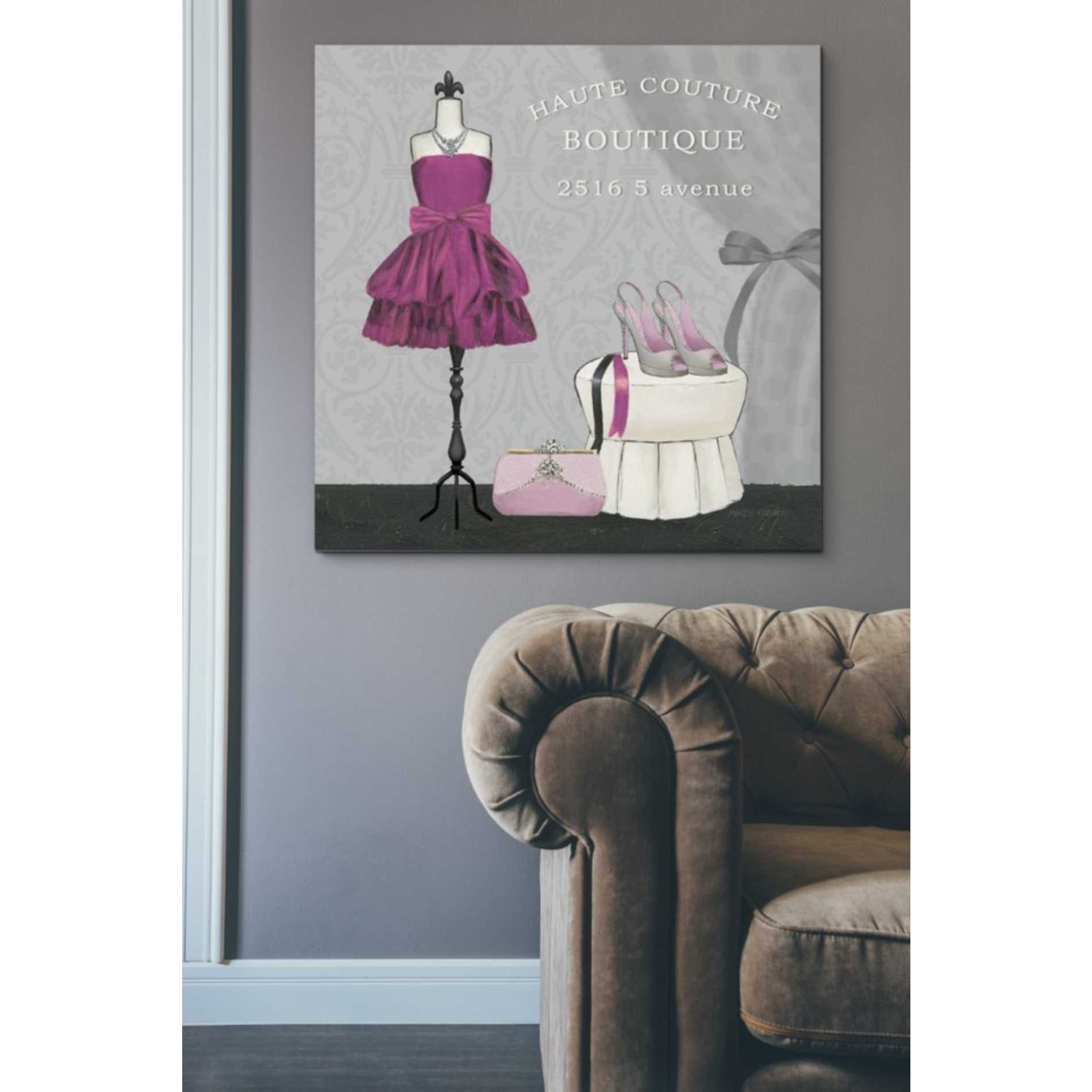 'Dress Fitting Boutique Sq II' by Marco Fabiano, Canvas Wall Art,37 x 37