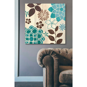 'Abstract Garden Blue II' by Veronique Charron, Canvas Wall Art,37 x 37