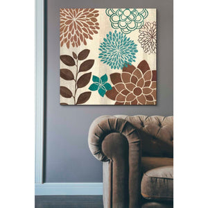 'Abstract Garden Blue I' by Veronique Charron, Canvas Wall Art,37 x 37