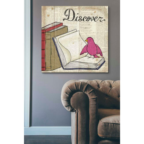 Image of 'Bird Inspiration Discover' by Elyse DeNeige, Canvas Wall Art,37 x 37