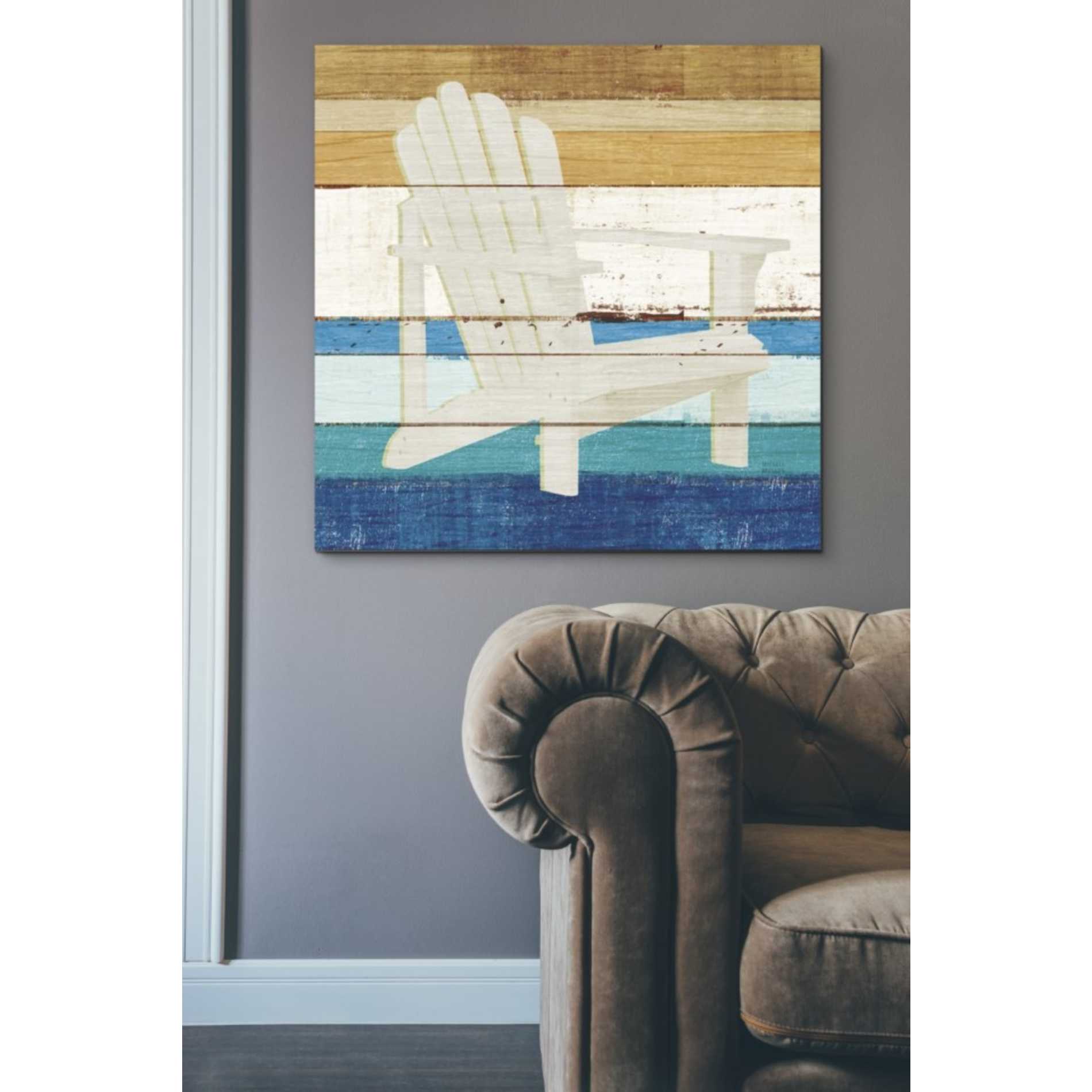 'Beachscape IV' by Michael Mullan, Canvas Wall Art,37 x 37