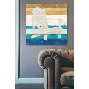 'Beachscape IV' by Michael Mullan, Canvas Wall Art,37 x 37