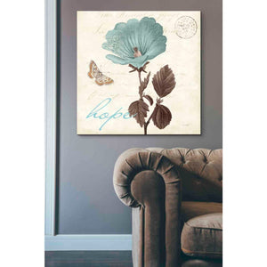 'Touch of Blue III Hope' by Katie Pertiet, Canvas Wall Art,37 x 37