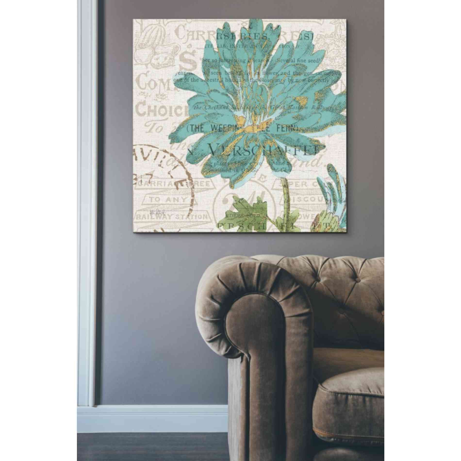 'Bookshelf Botanical IV' by Katie Pertiet, Canvas Wall Art,37 x 37
