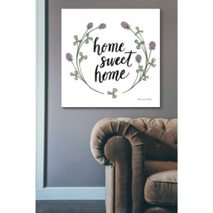 'Happy to Bee Home Words I' by Sara Zieve Miller, Canvas Wall Art,37 x 37