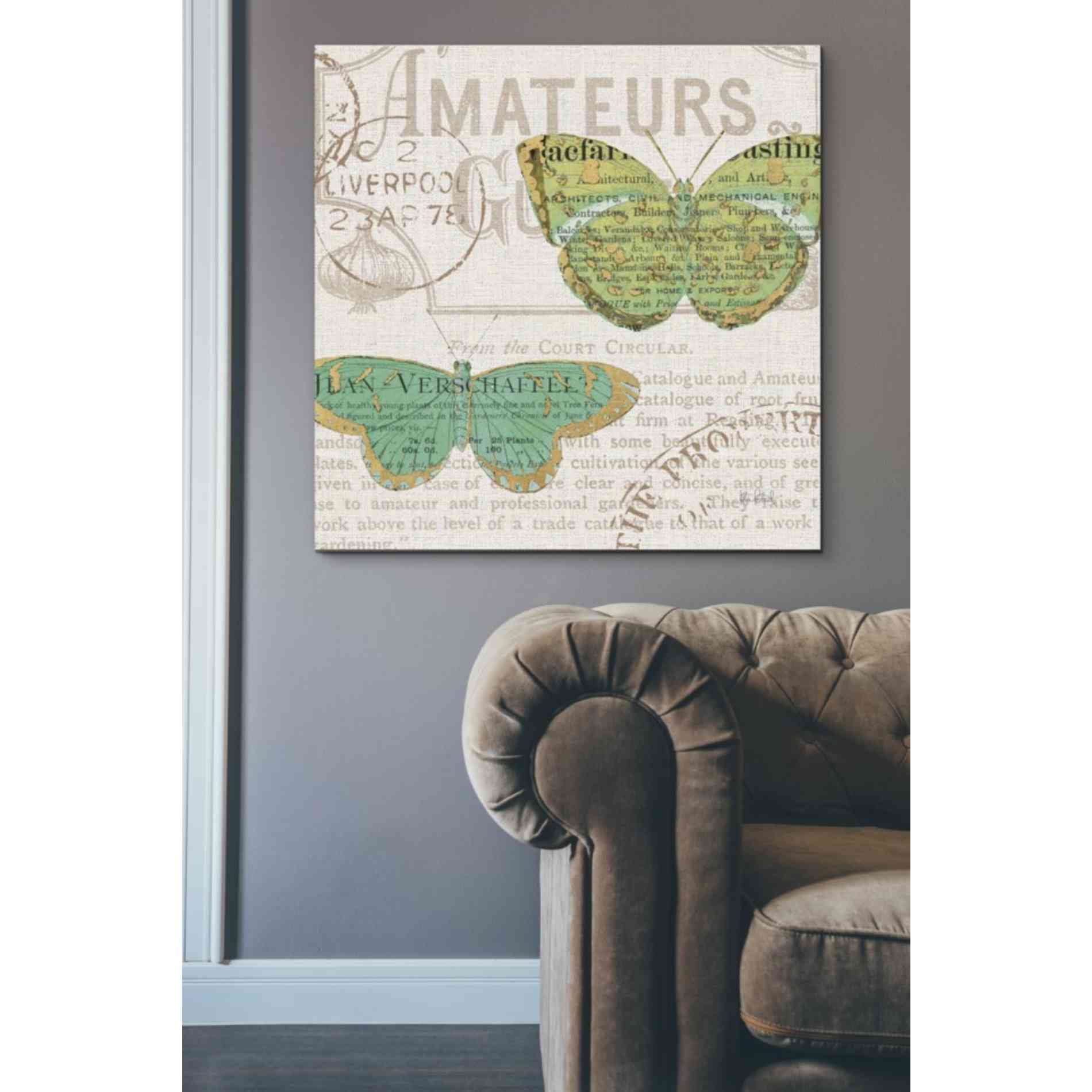 'Bookshelf Botanical IX' by Katie Pertiet, Canvas Wall Art,37 x 37