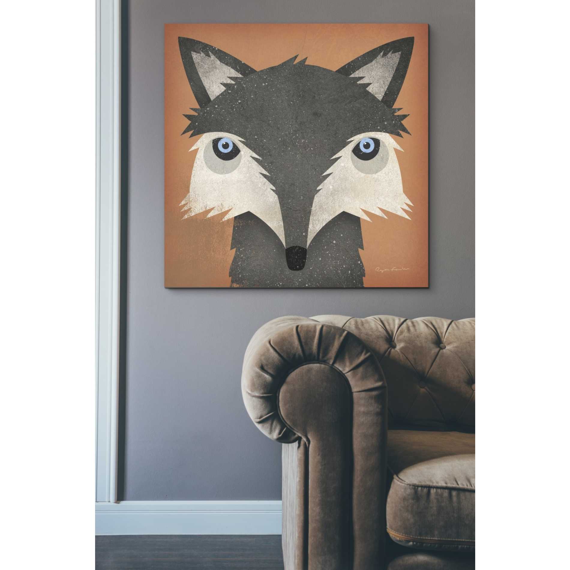 'Timber Wolf' by Ryan Fowler, Canvas Wall Art,37 x 37